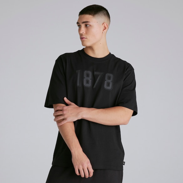 Manchester United Mens 1878 T-Shirt Black Black