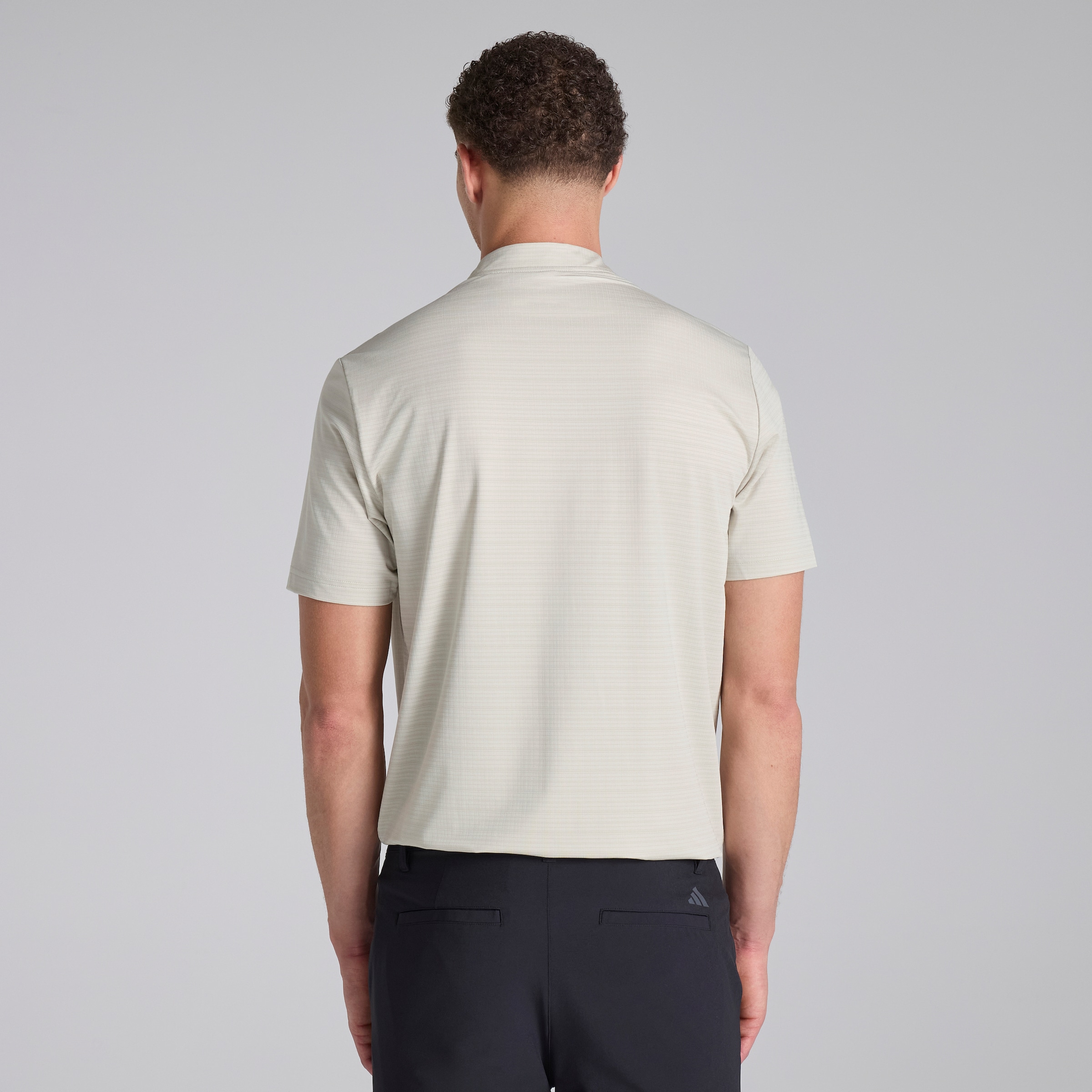 Manchester United x adidas Golf Ultimate365 Sport Collar Polo Shirt Beige White Detail [2-5]