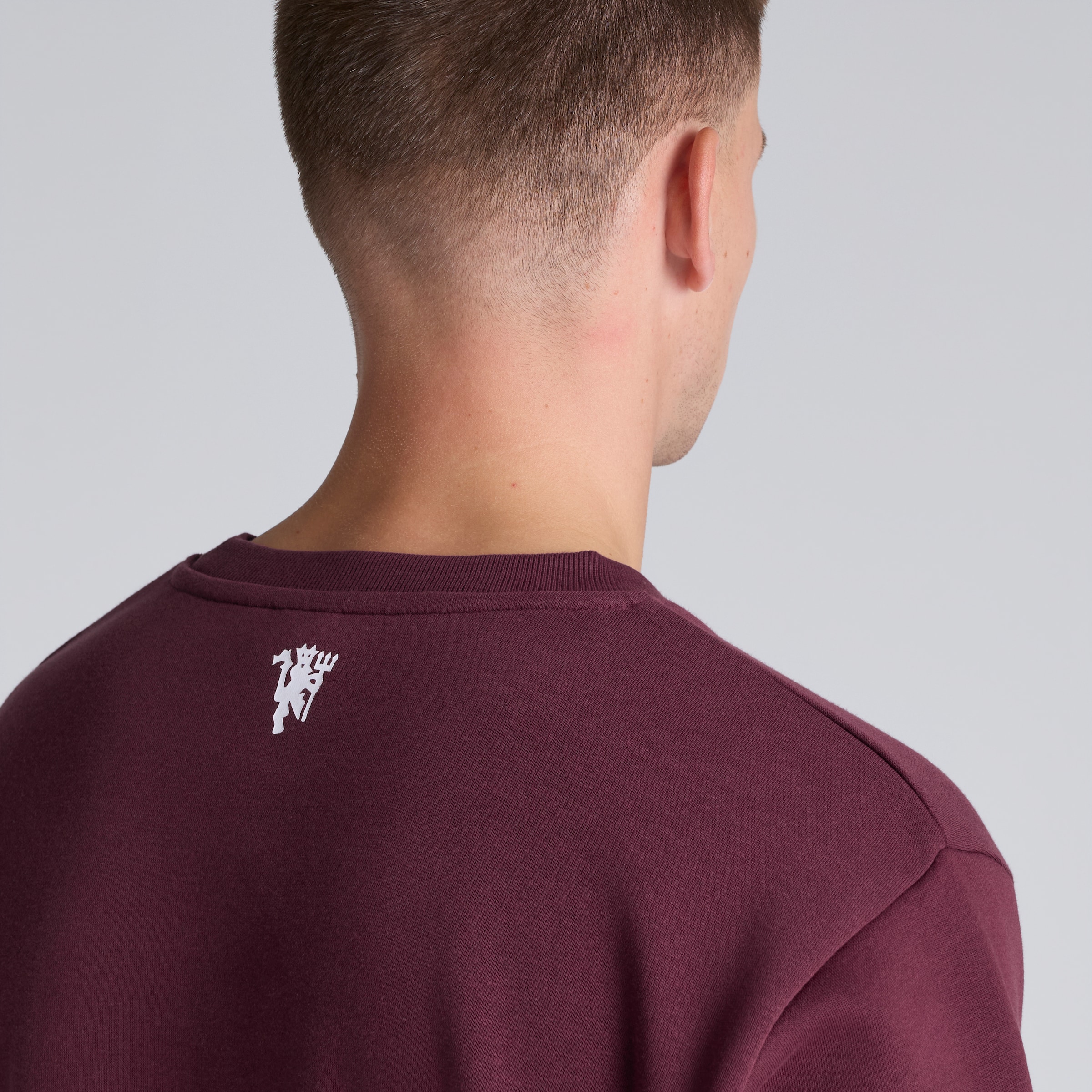 Manchester United MUFC Sweatshirt Burgundy Red Detail [5-5]