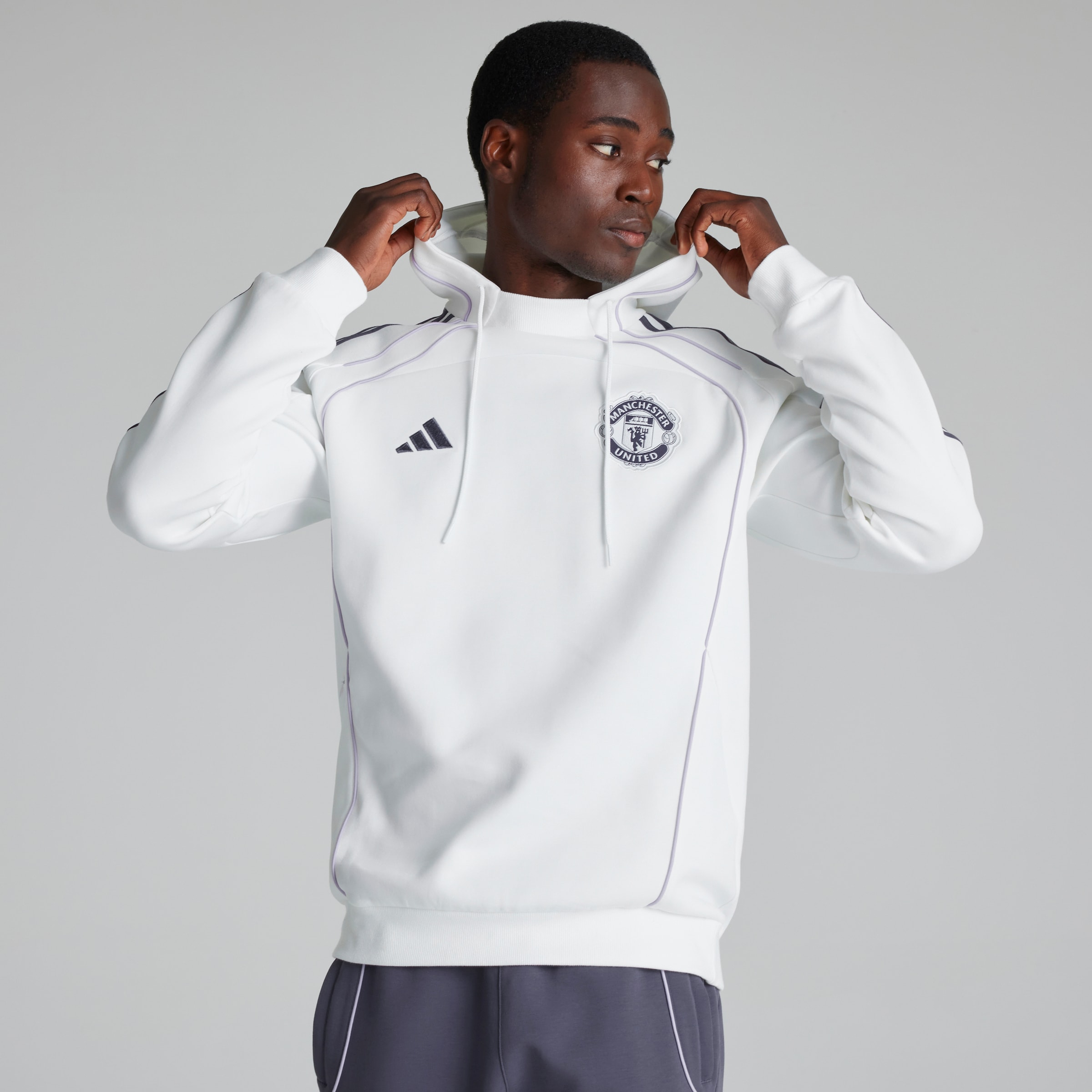 Manchester United x adidas Urban Purist Hoodie White White