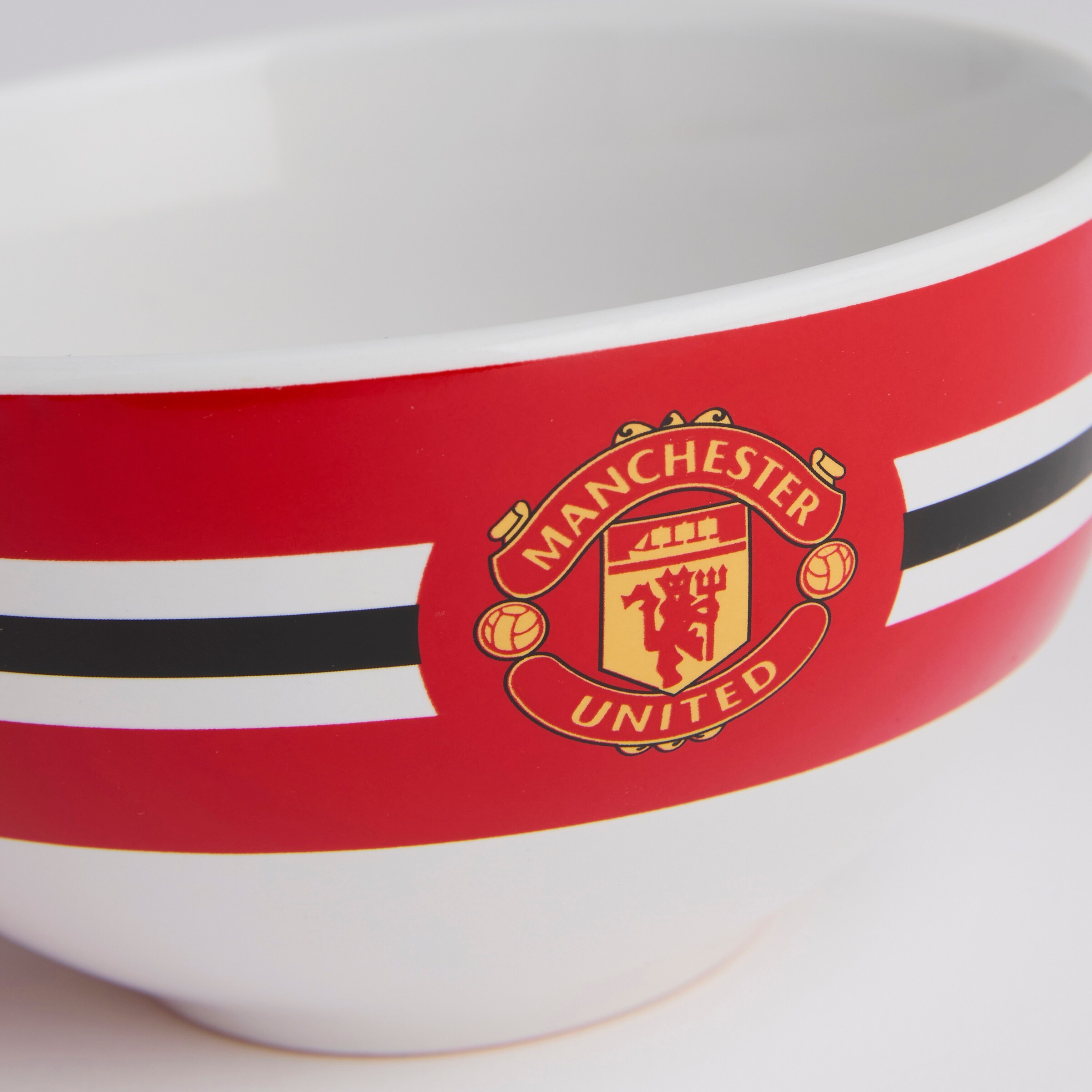 Manchester United Core Stripe Breakfast Set Red Multi Detail [4-4]