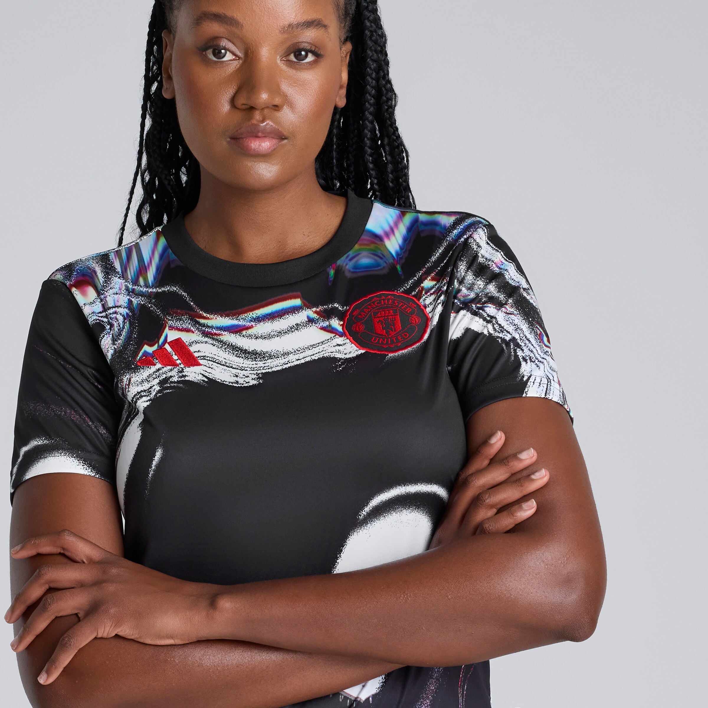 Manchester United 25/26 Pre Match Jersey Black Detail [4-5]