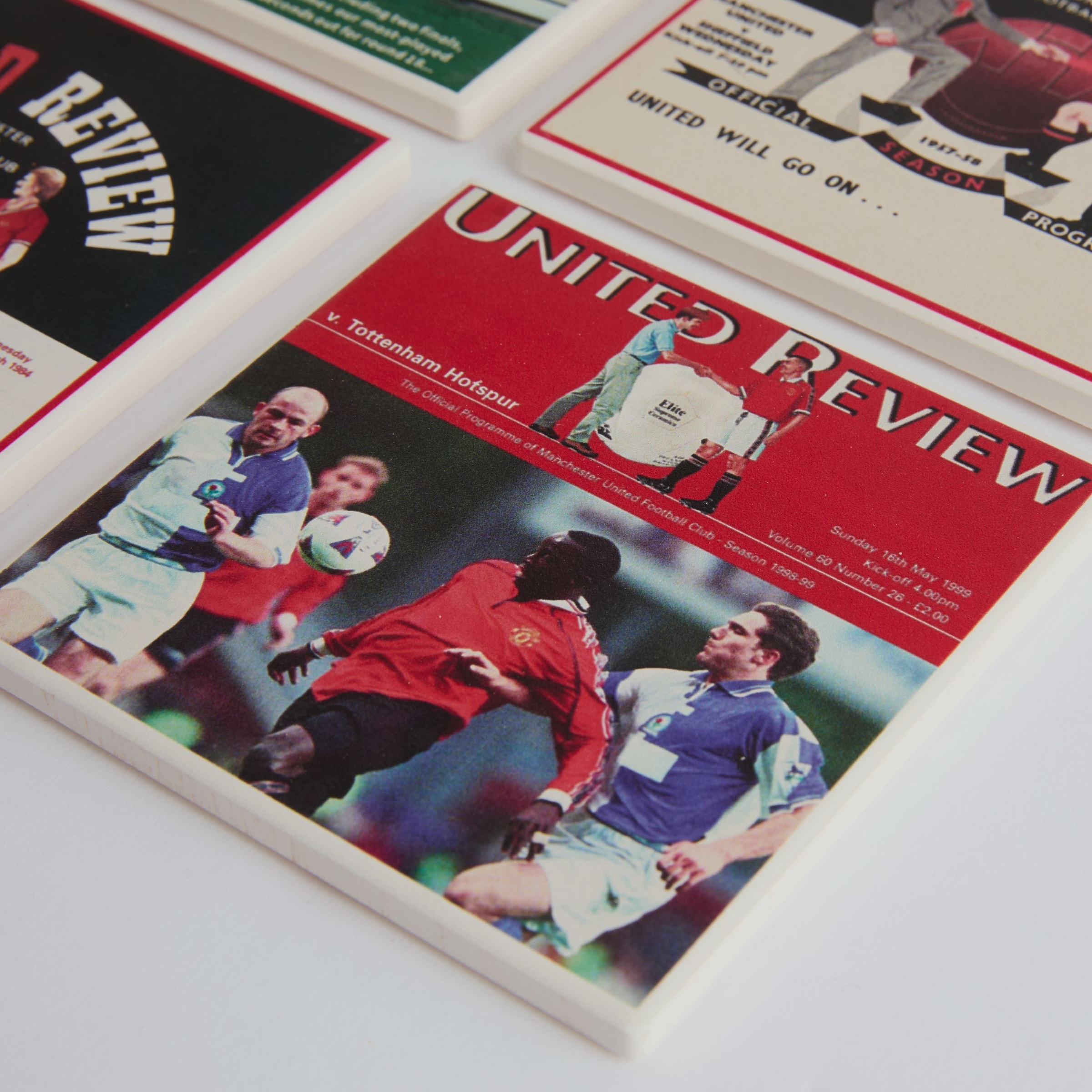 Manchester United United Review Coasters Multi Detalle [3-4]