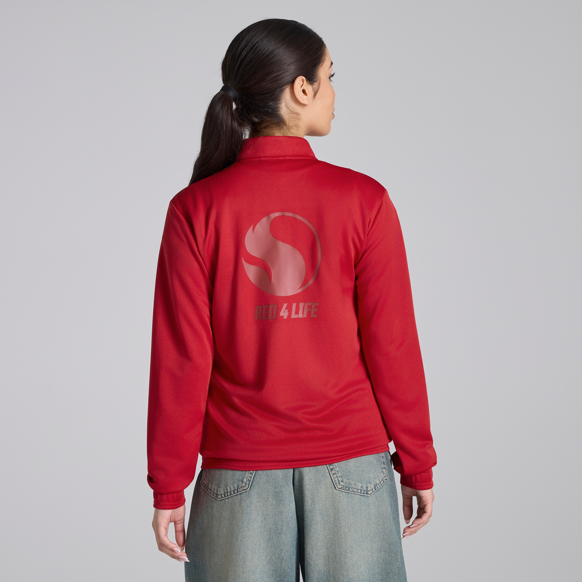 Manchester United x adidas RED4LIFE Track Jacket Red Red Detail [8-8]