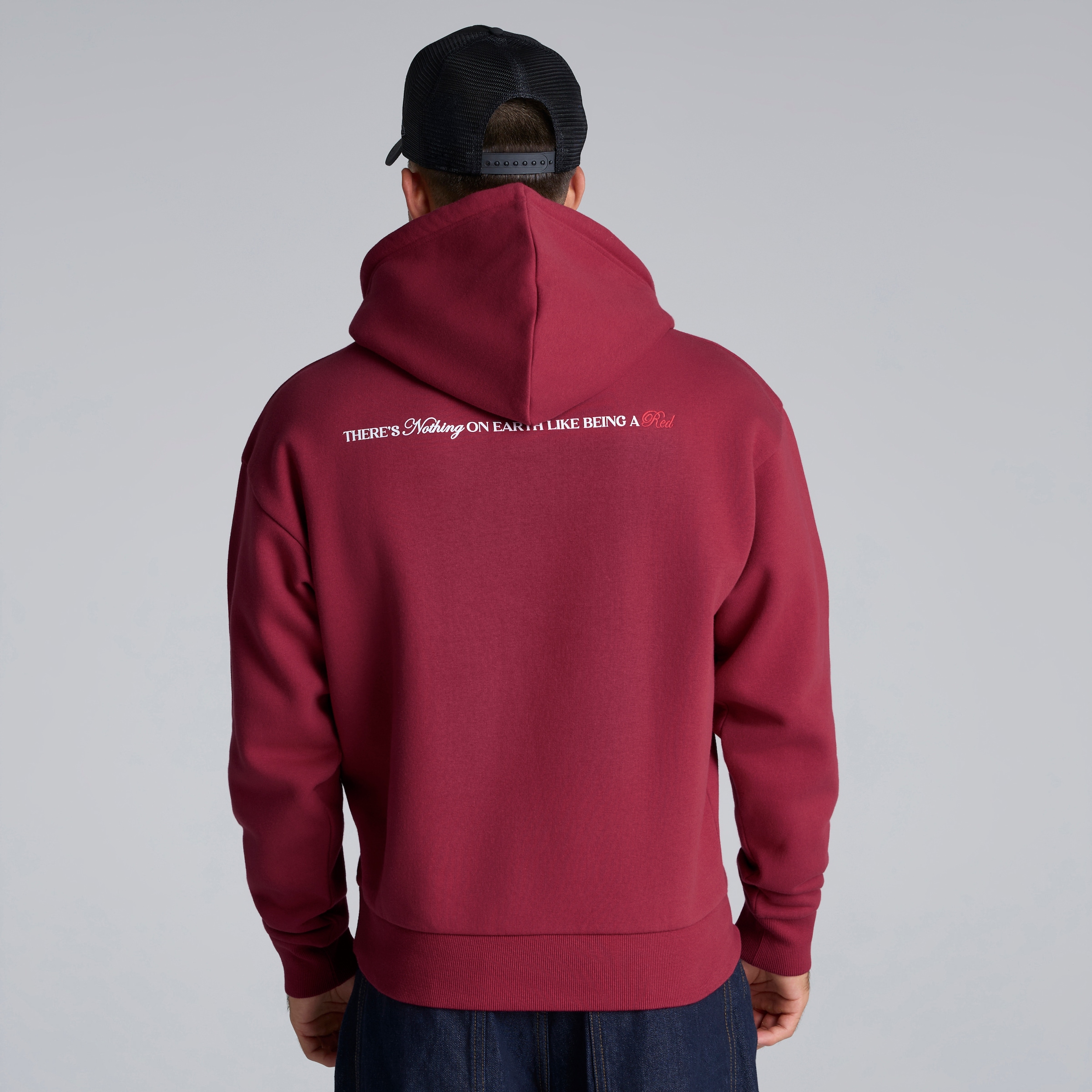 Manchester United There's Nothing on Earth Like Being a Red Hoodie Red Rojo Detalle [2-5]