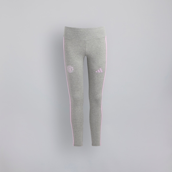 Manchester United x adidas Kids Essentials Leggings Grey Marl Grey