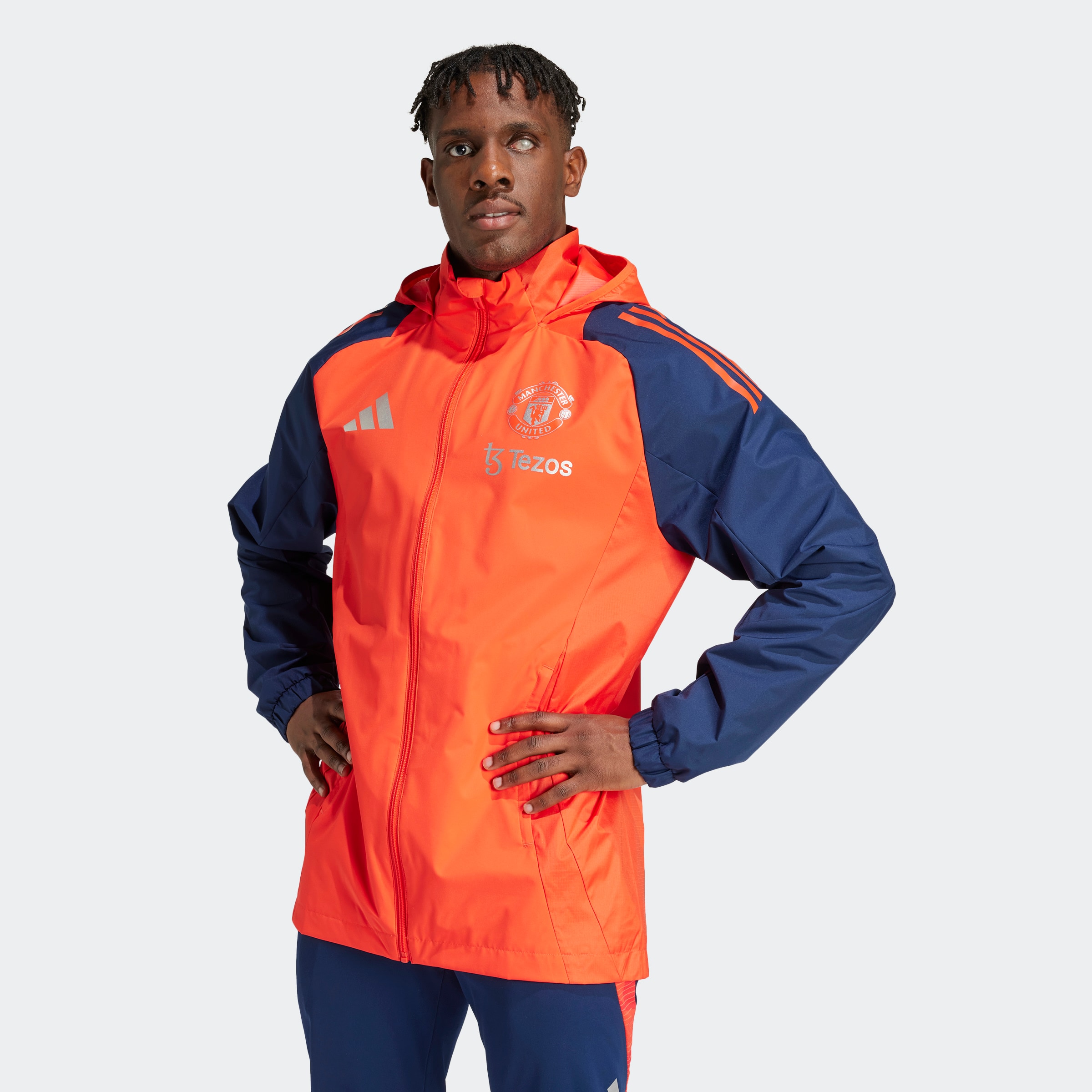 Buy Manchester United Adidas Training Jacket Orange Manchester United Store