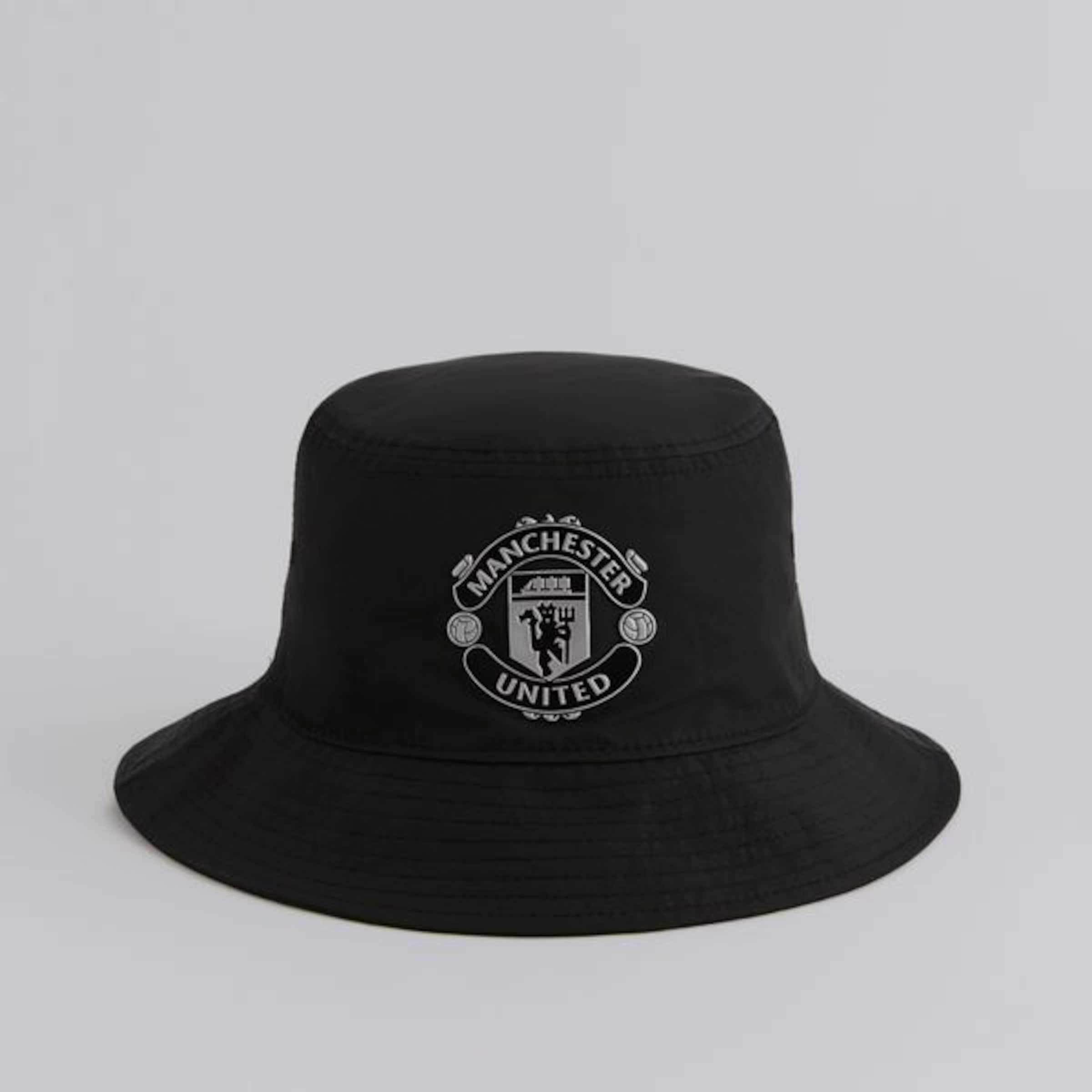 Manchester United x New Era Reflective Crest Bucket Hat Black Black