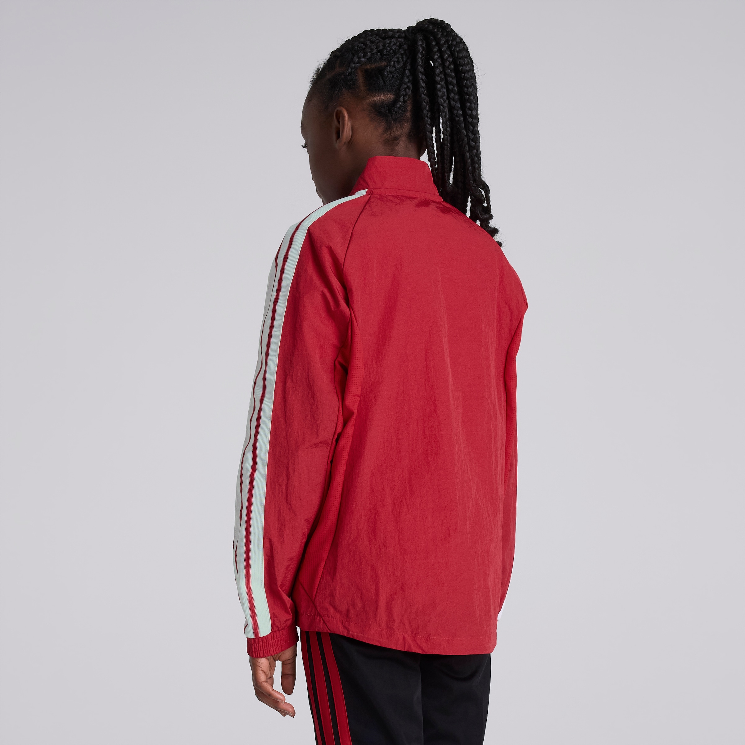 Manchester United 26/27 Kids Anthem Jacket Red Rojo Detalle [2-5]