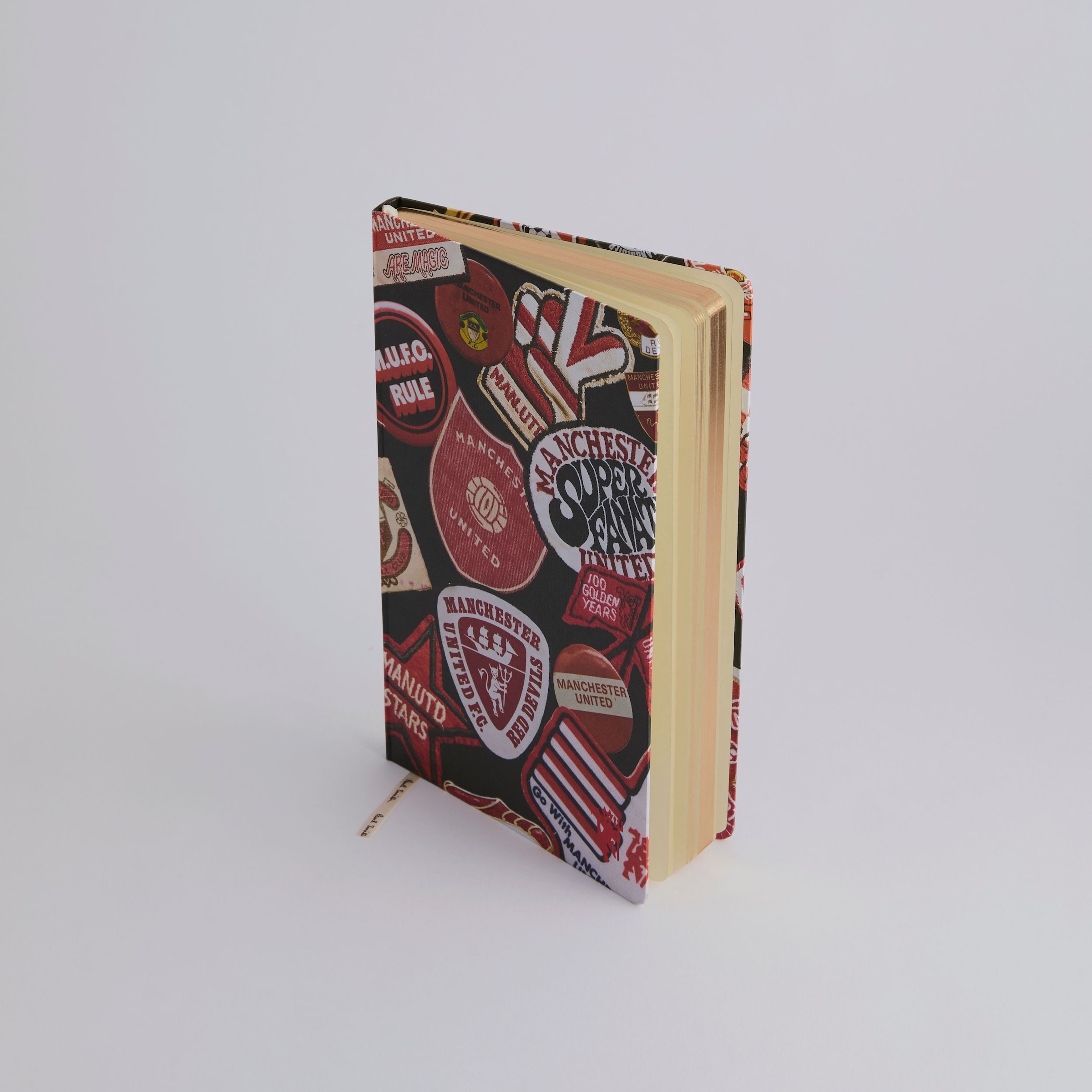 Manchester United x Paul Smith Fan Badge Print Notebook Black 黑色 细节 [3-5]