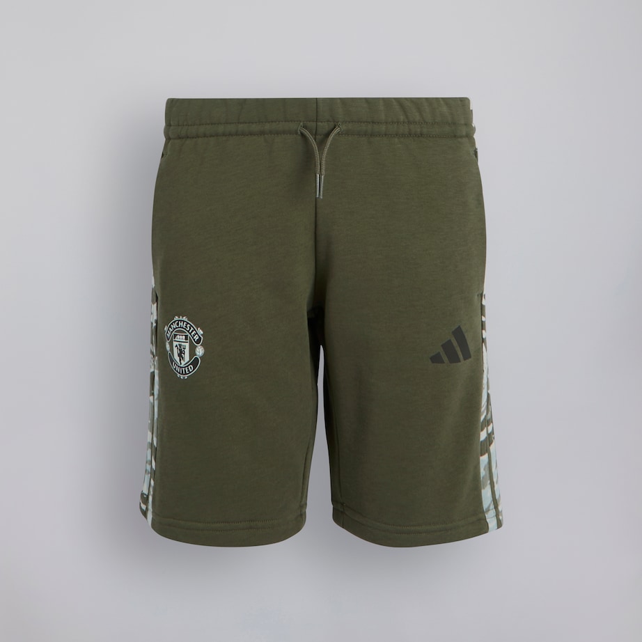 Buy Manchester United x adidas Kids Essentials Camo Shorts Green
