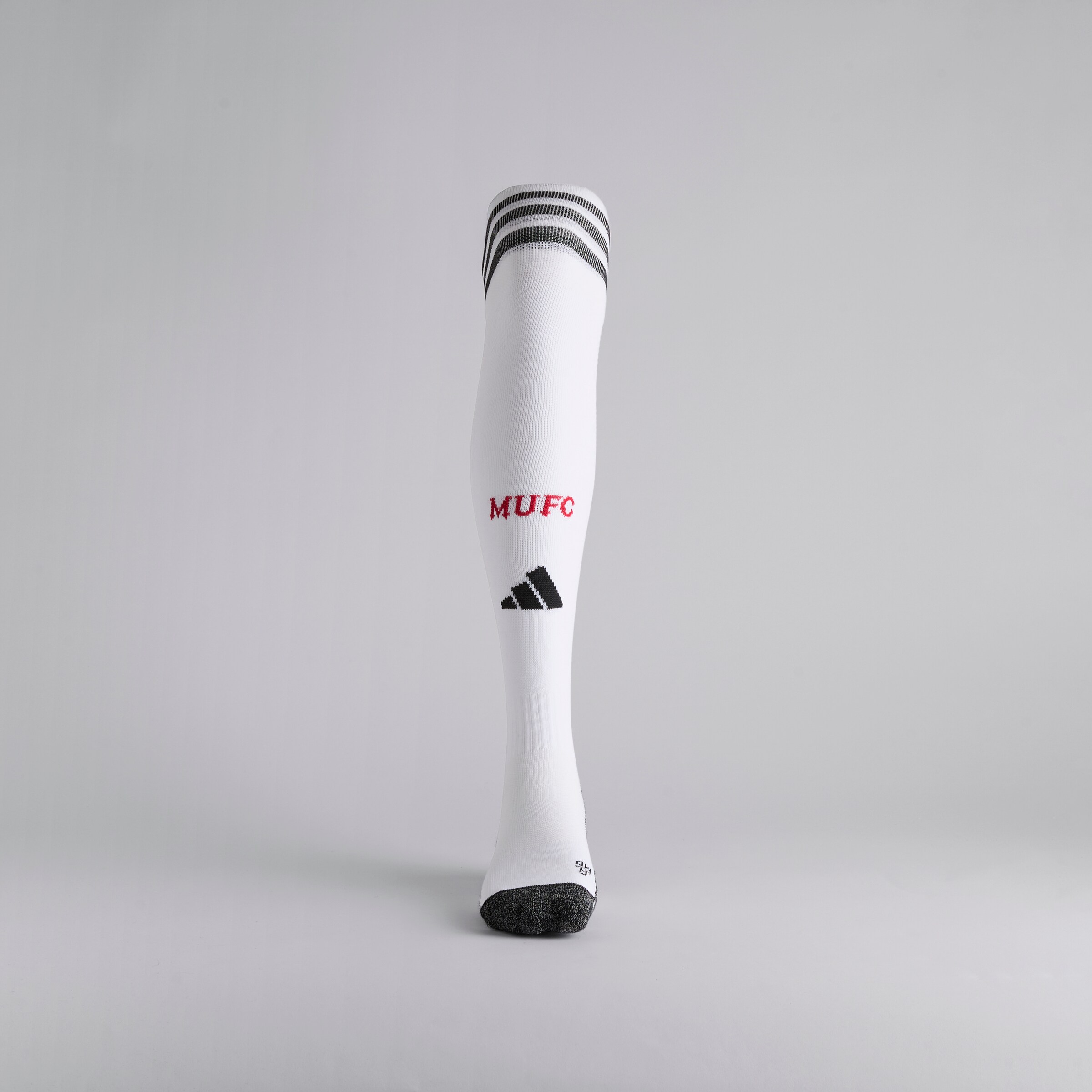 Manchester United 25/26 Home Socks White Blanc Détail [2-4]