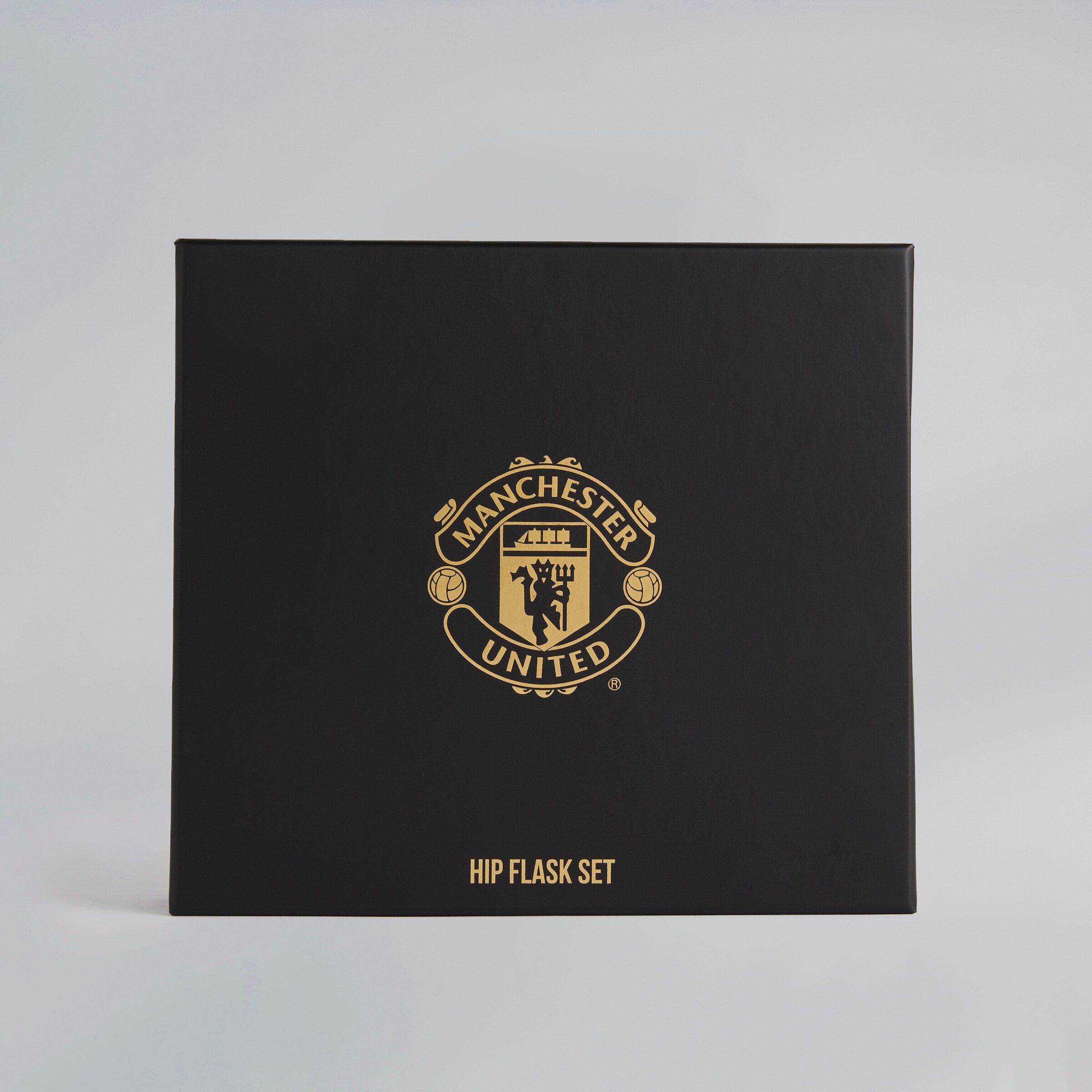 Manchester United Hipflask  Gift Box Black Black Detail [2-4]