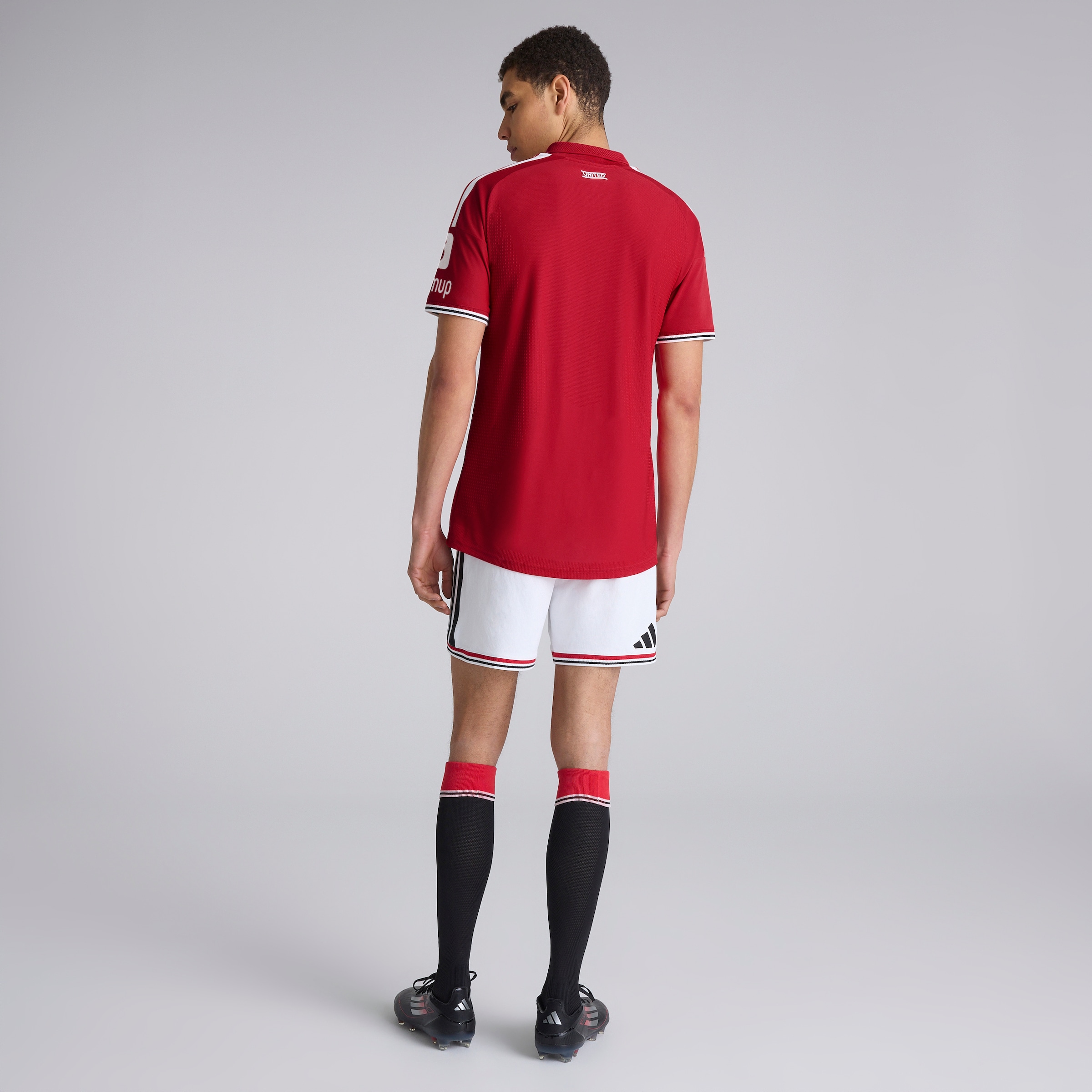 Manchester United 26/27 Home Authentic Shorts White White Detail [2-5]