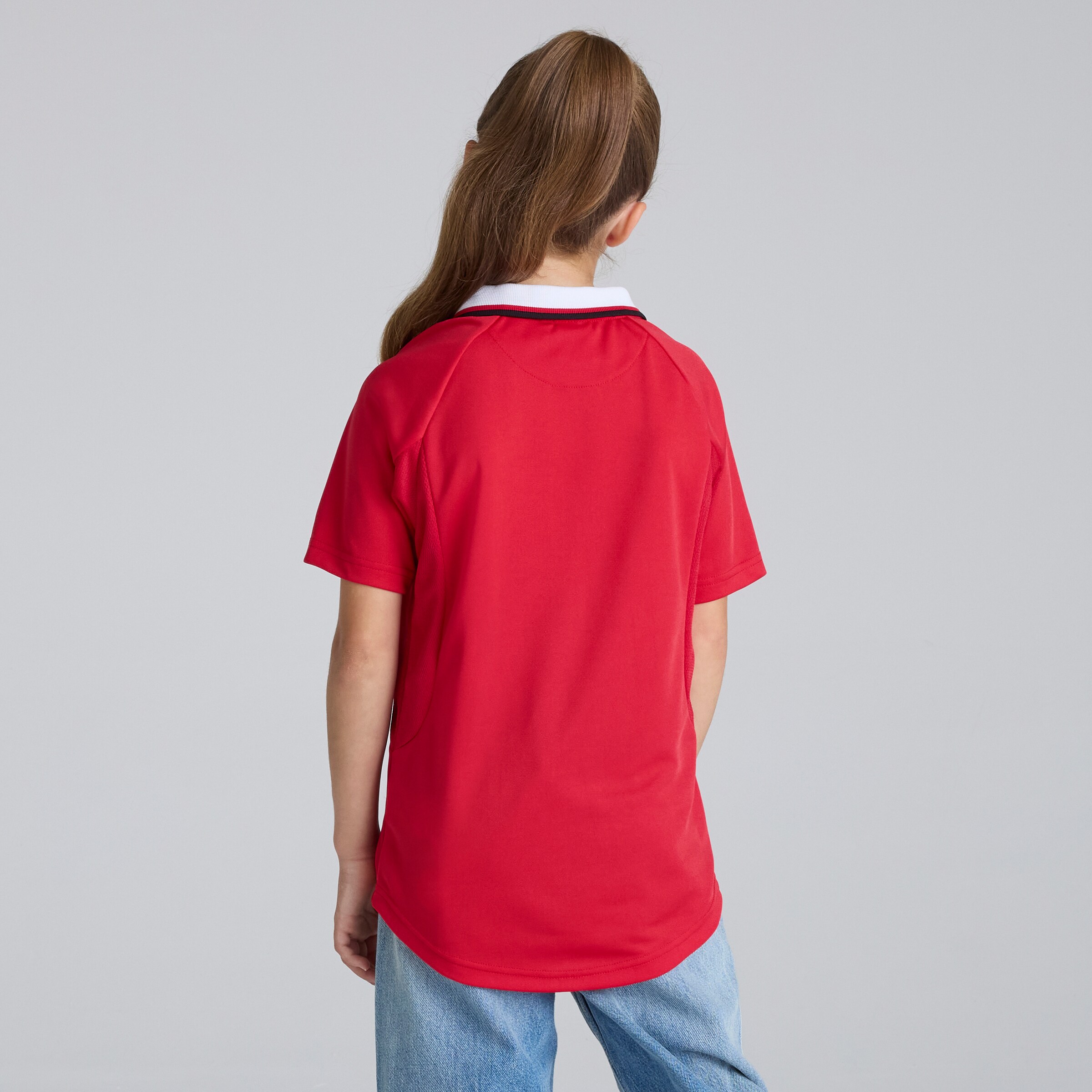 Manchester United Kids 1999 Champions League Final Shirt Red Red Detail [2-5]