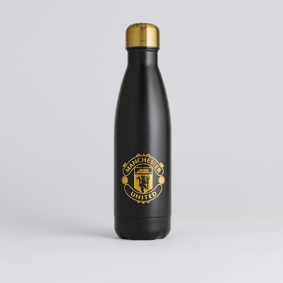 Manchester United Chill Bottle Black & Gold