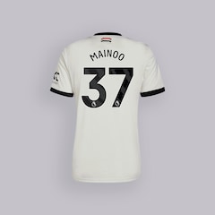 Manchester United 24/25 Third Jersey with Mainoo 37 EPL Printing & Badge