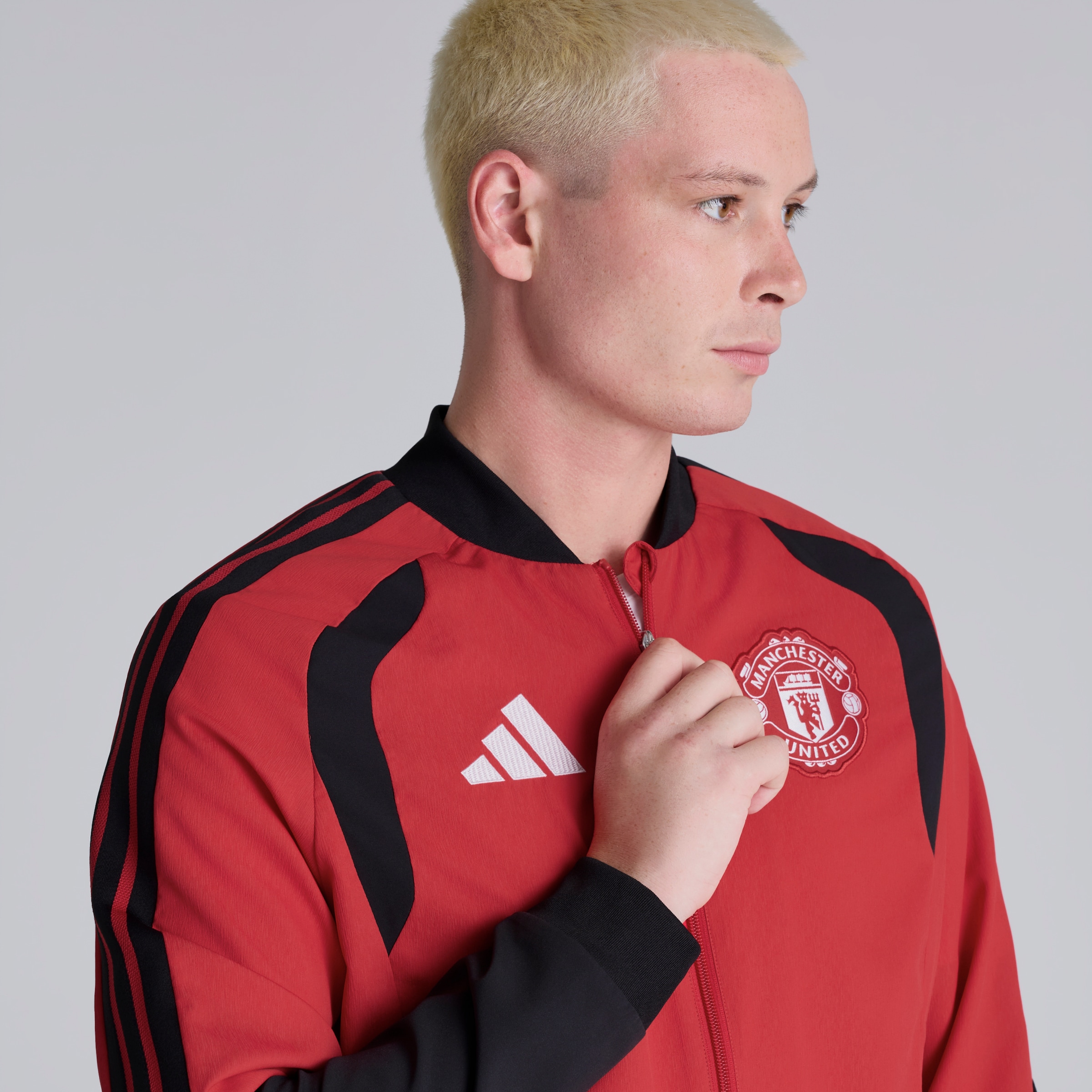 Manchester United 26/27 Training Tiro Presentation Jacket Red Red Detail [5-6]