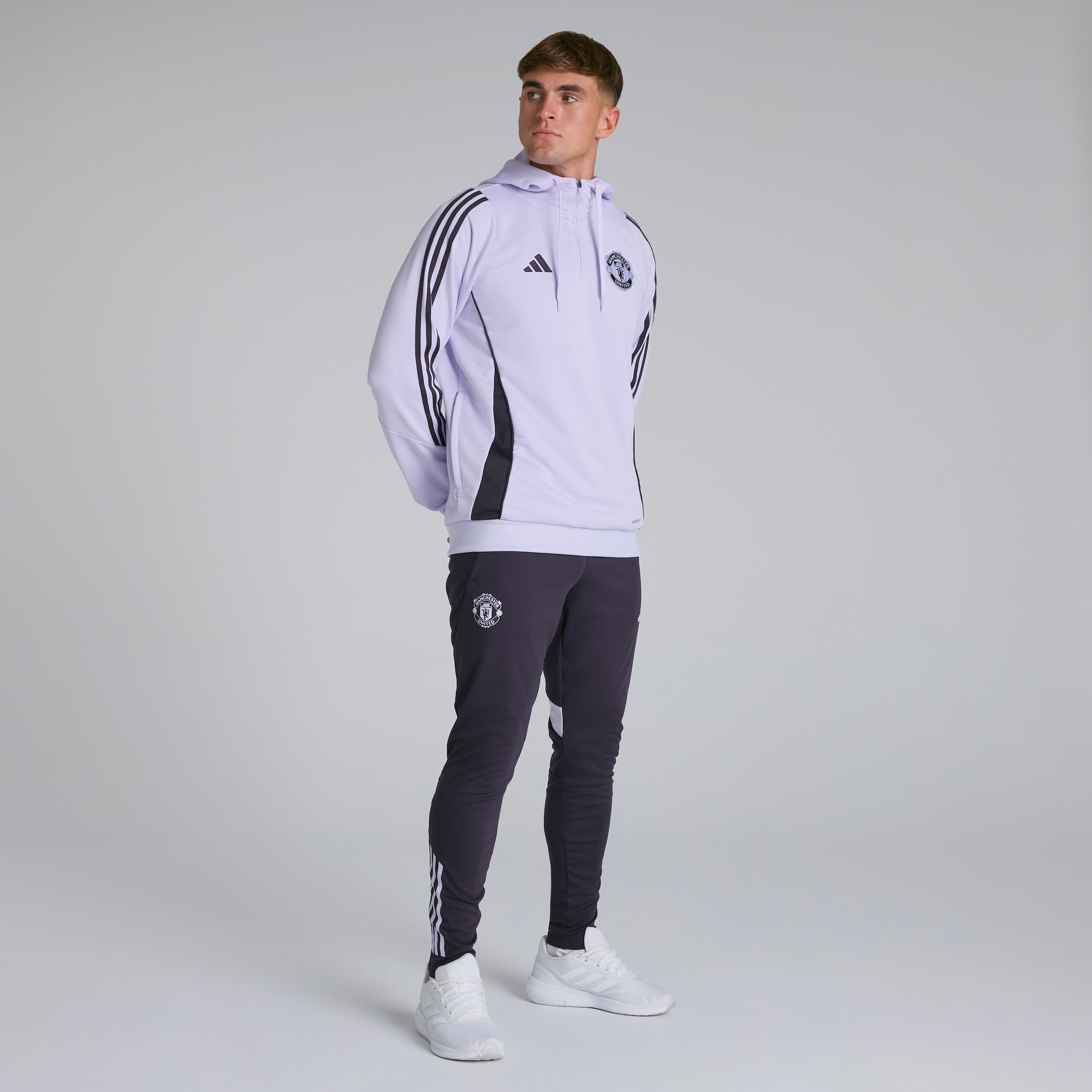 Manchester United Tiro 25 Competition Training Pants Purple Detail [3-5]