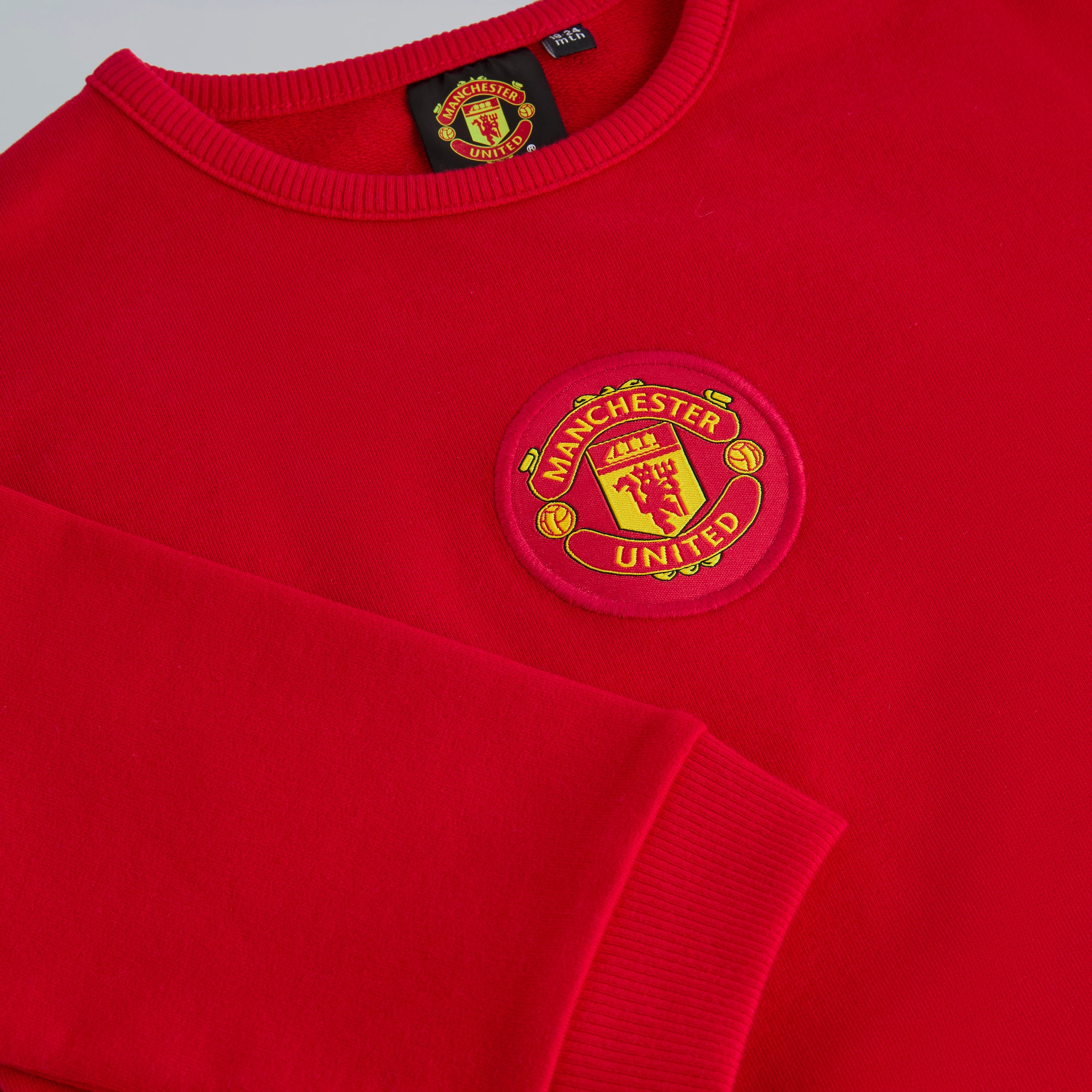 Manchester United Baby Sweat Top & Pants Set Red Red Detail [3-4]