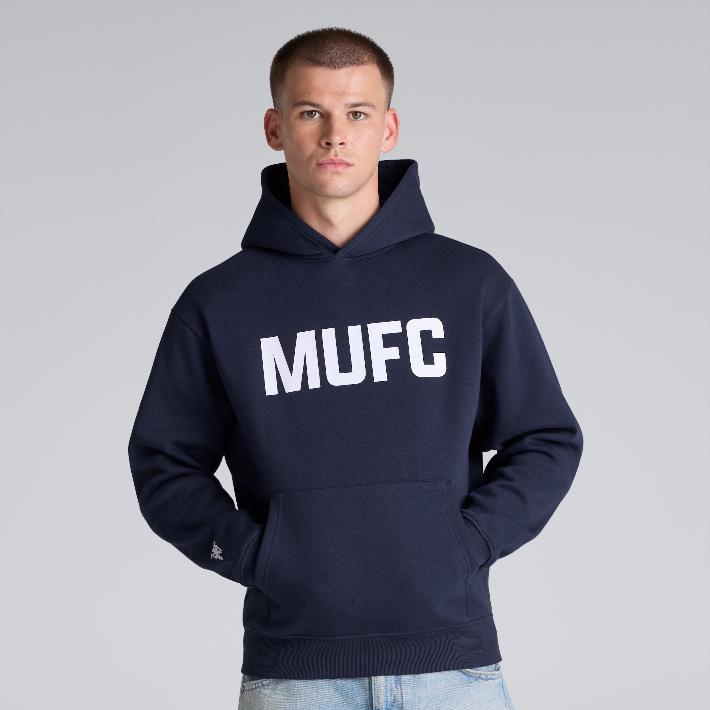 Manchester United MUFC Hoodie Navy Navy blue