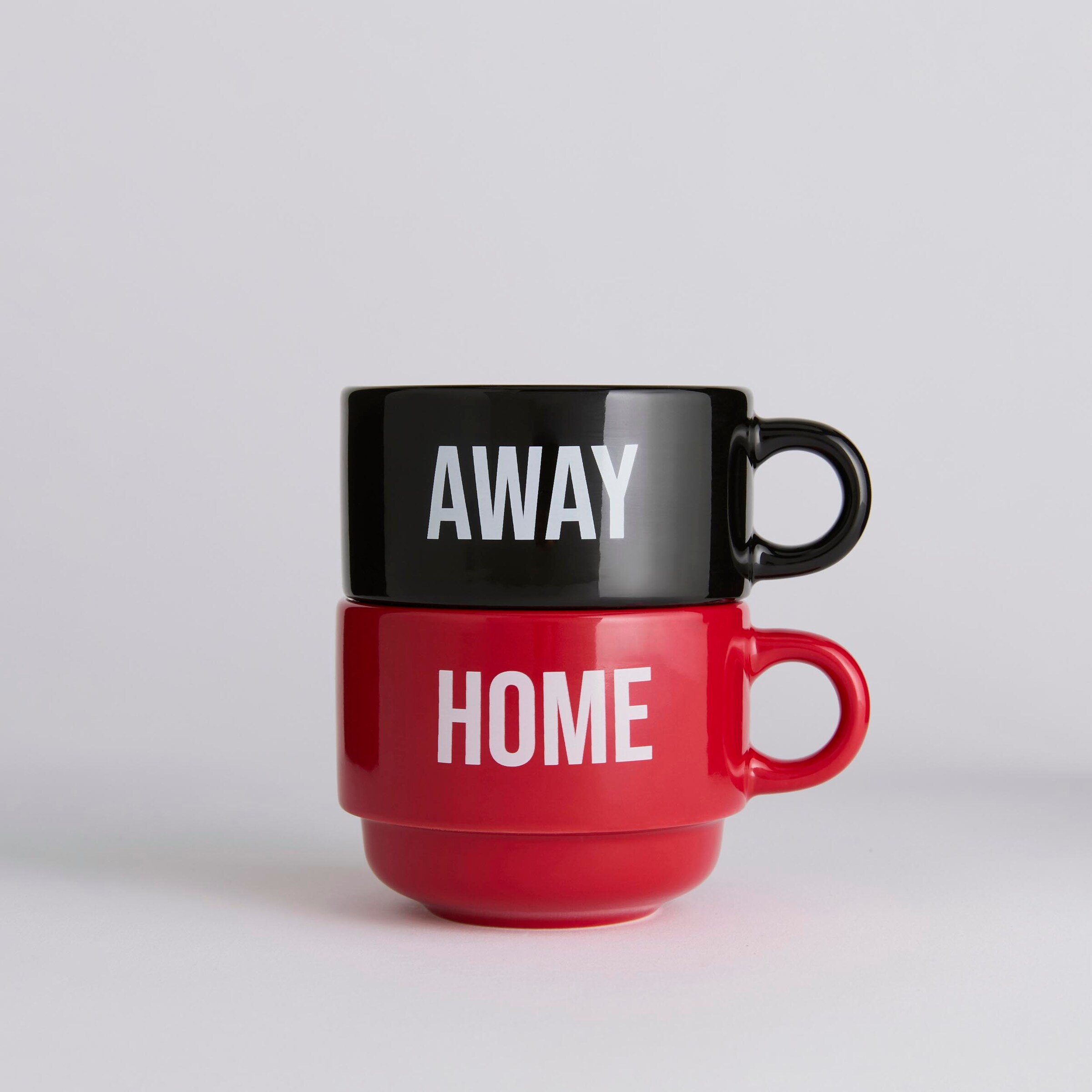 Manchester United Home & Away Stackable Mugs 2 Pack Red Multi Detail [2-4]