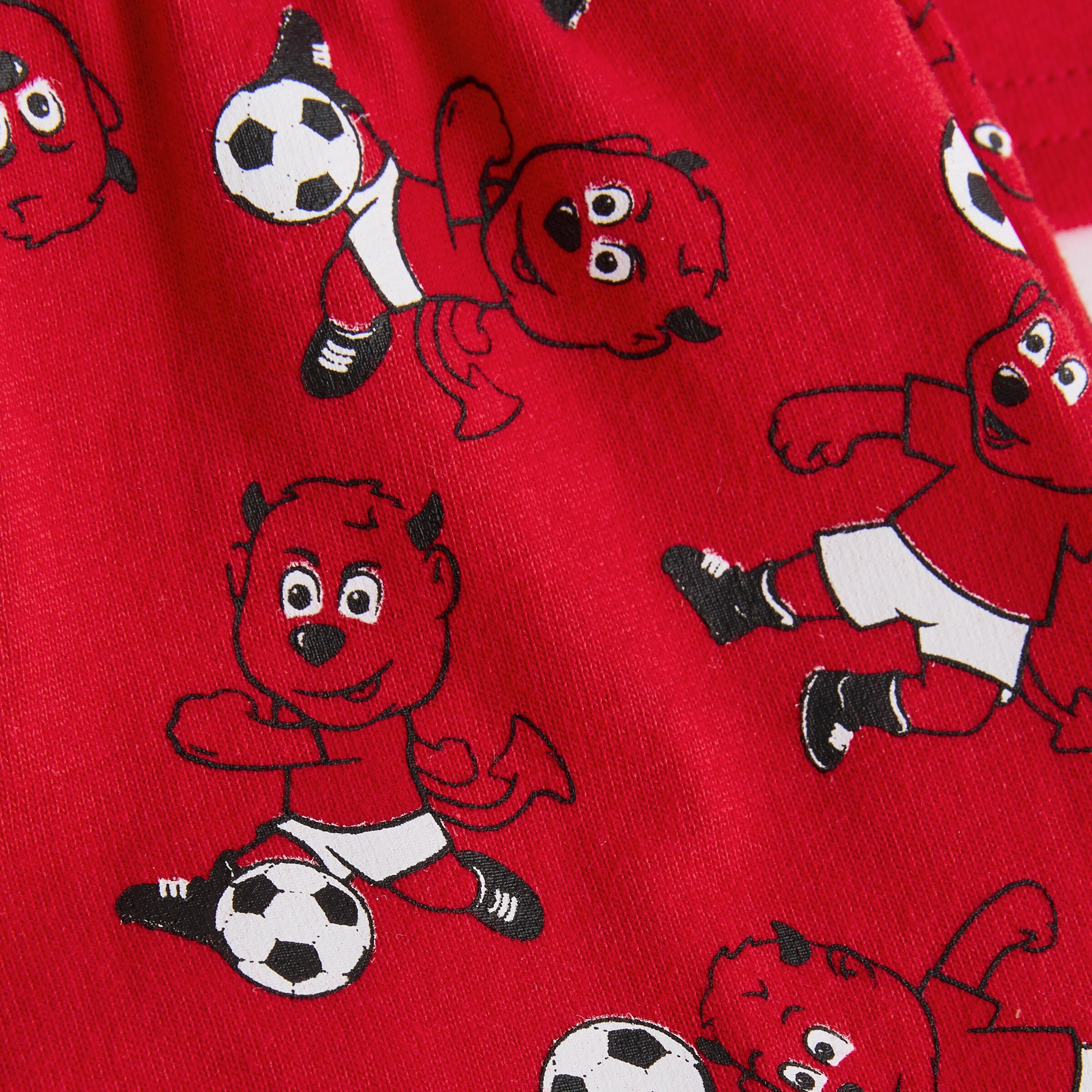 Manchester United Baby Long Sleeve Pyjama Top & Pants Set Red Rouge Détail [4-4]