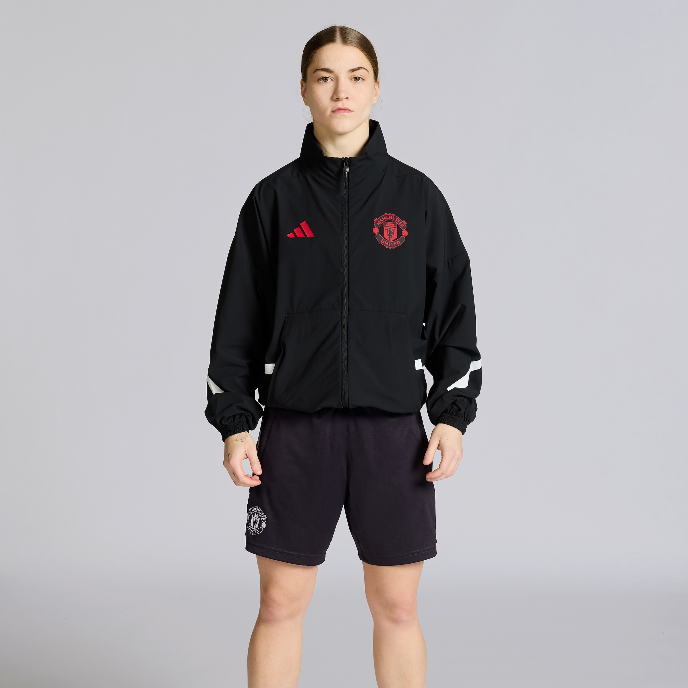Manchester United Z.N.E. Anthem Jacket Black Detail [3-5]