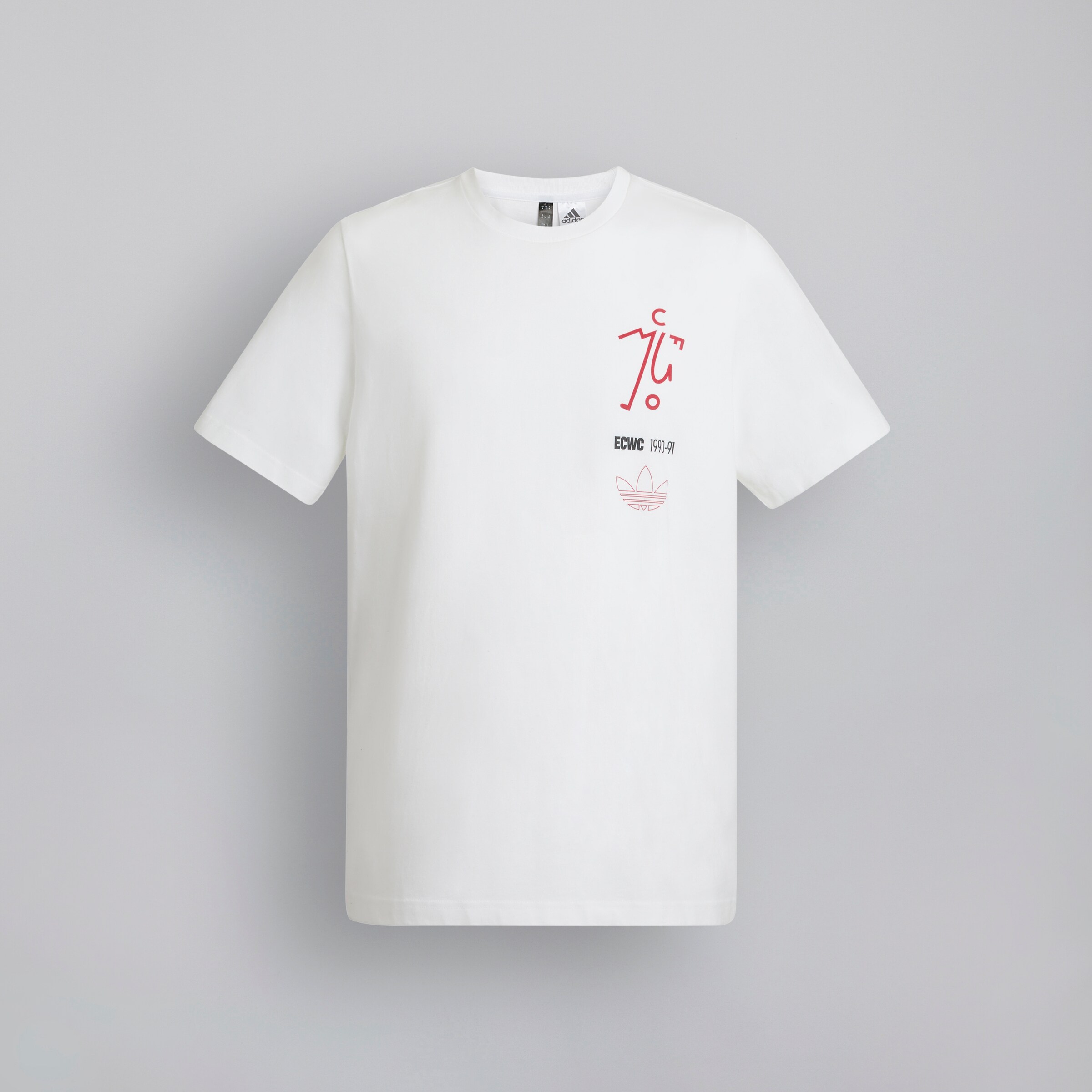 Manchester United x adidas Bring Back 1991 T-Shirt White White Detail [6-7]