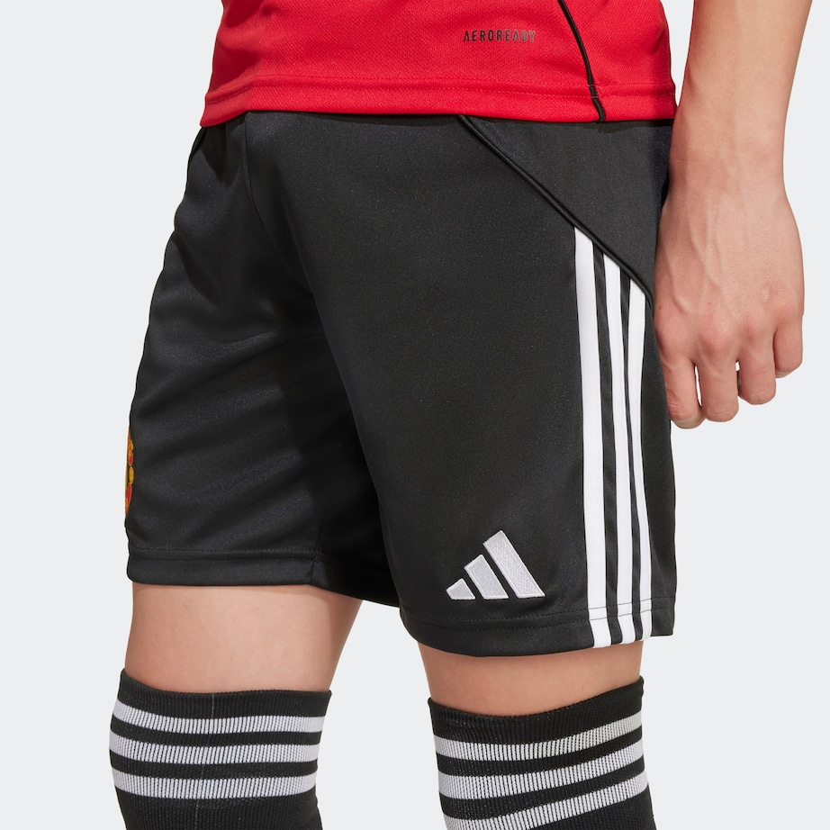 Manchester United Kids 25/26 Home Shorts Black