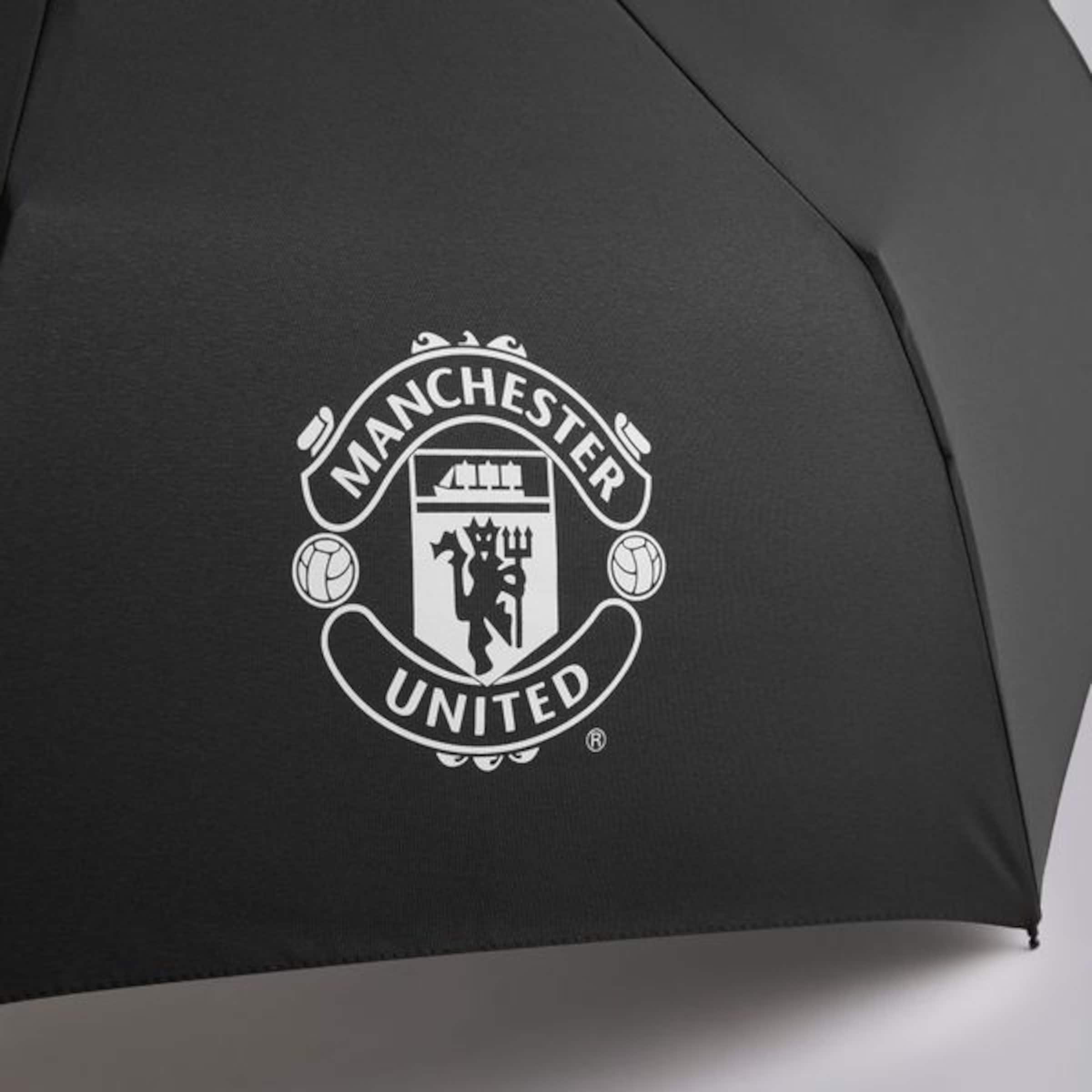 Manchester United Umbrella Black Black Detail [2-3]