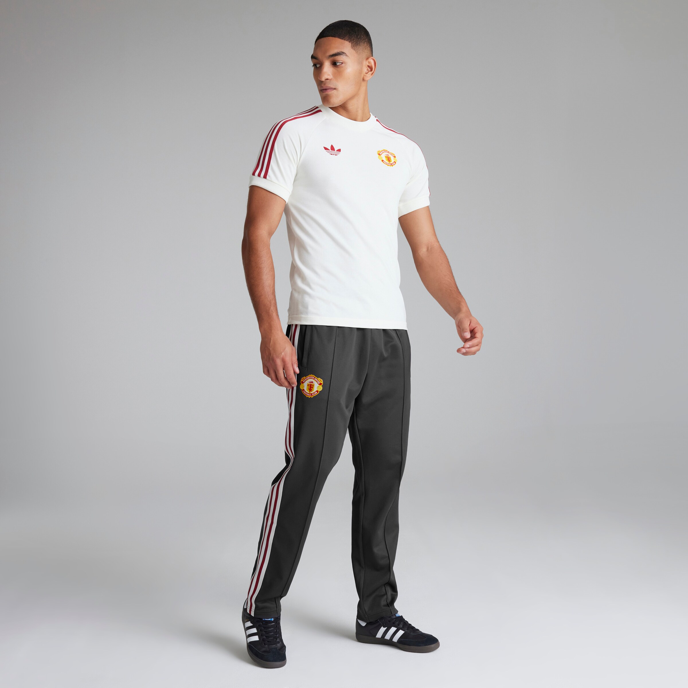 Manchester United x adidas Originals Adicolor Track Pants Black Noir Détail [3-6]