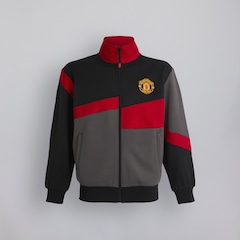 Manchester United Panelled Retro Track Jacket Black