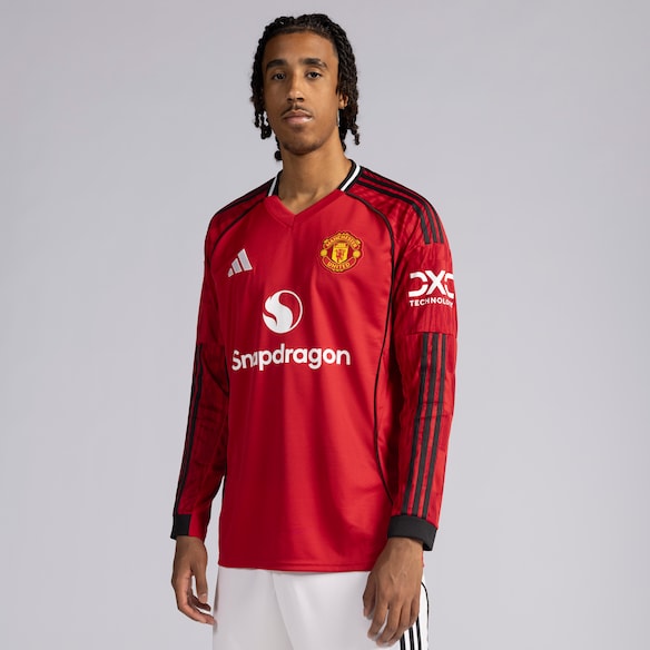 Manchester United 25/26 Home Long Sleeve Jersey Red