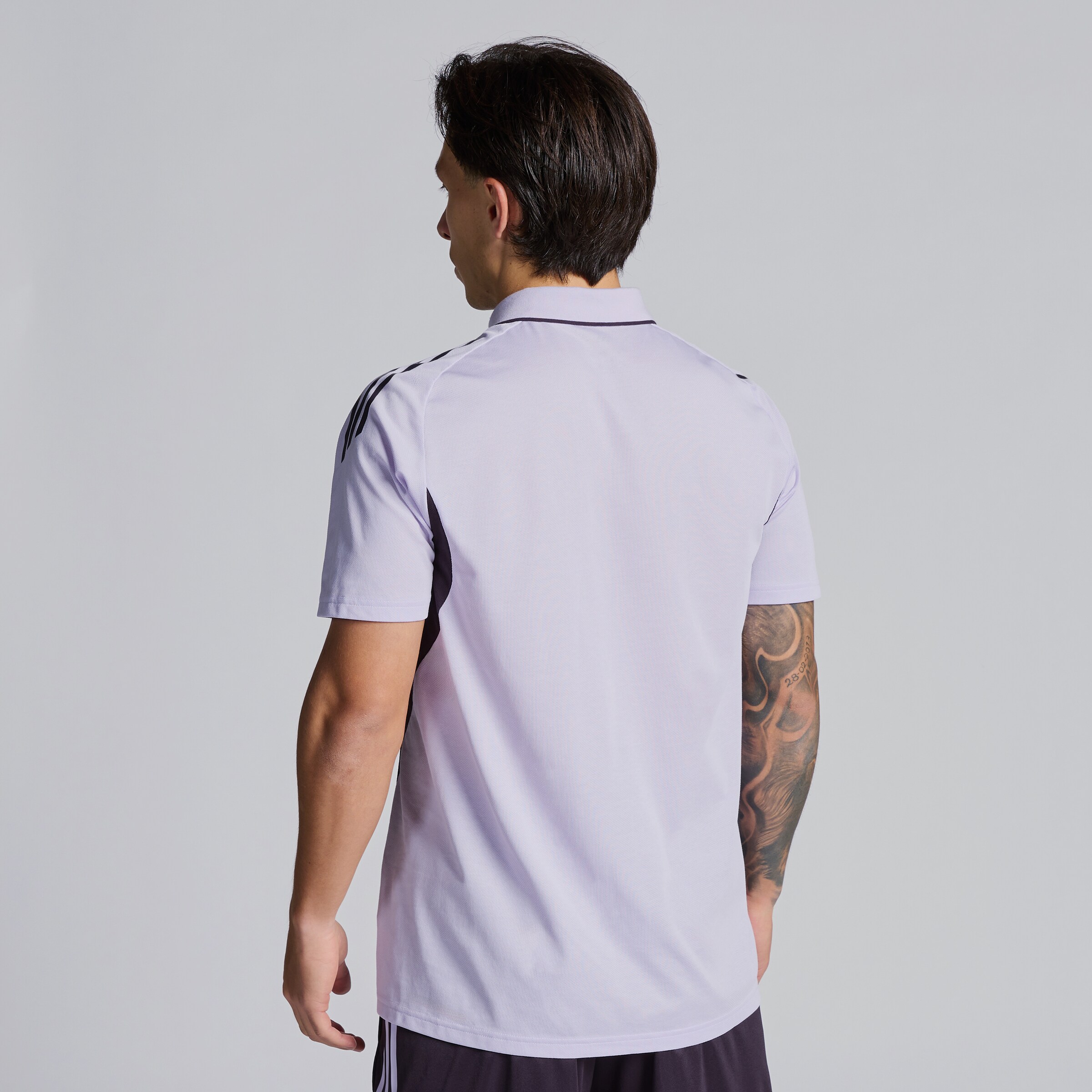 Manchester United Tiro 25 Competition Polo Shirt Purple Detail [2-5]