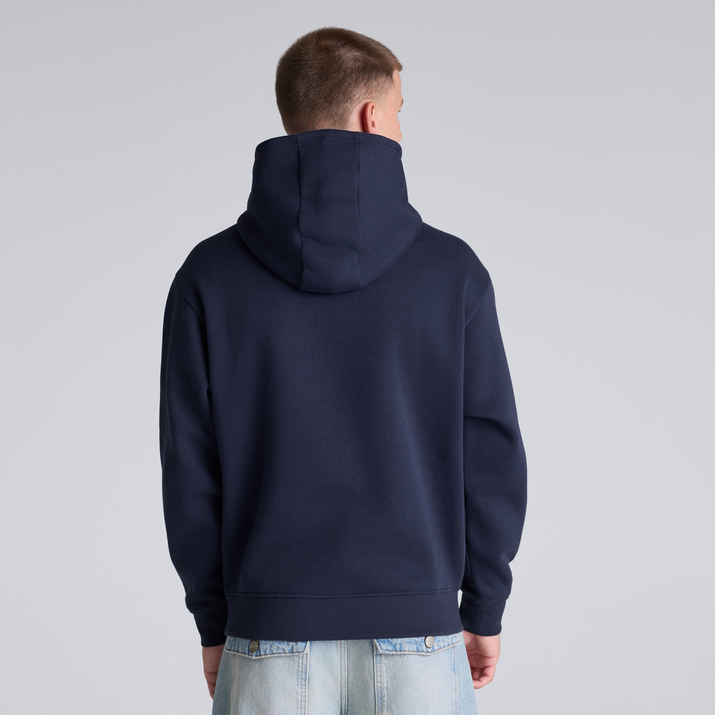 Manchester United MUFC Hoodie Navy Navy blue Detail [2-5]