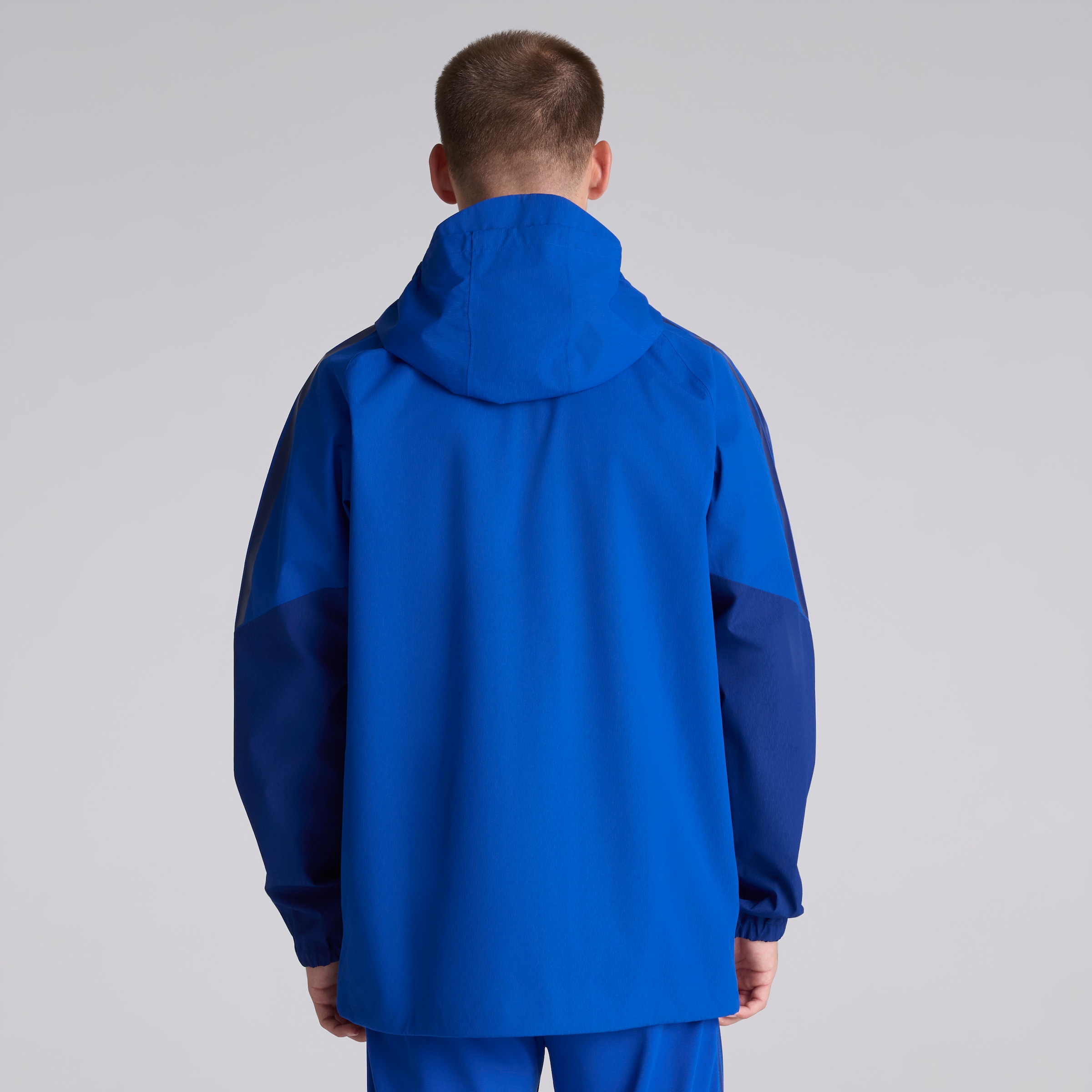 Manchester United 26/27 Cup Training Tiro Authentic Rain Jacket Blue (Sponsored) Blau Detail [2-5]