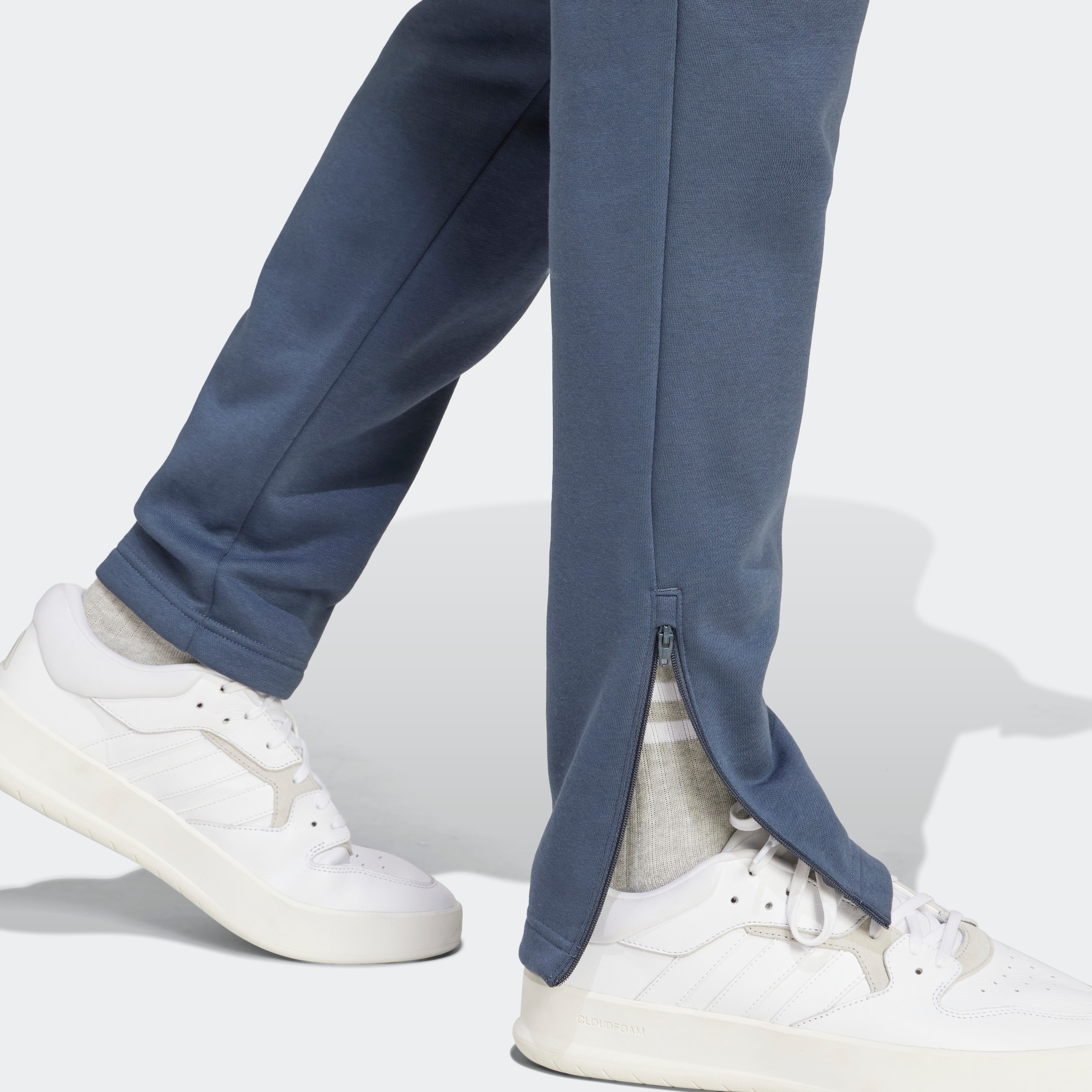 Manchester United x adidas Mens SZN Tracksuit Bottoms Blue Blue Detail [5-6]