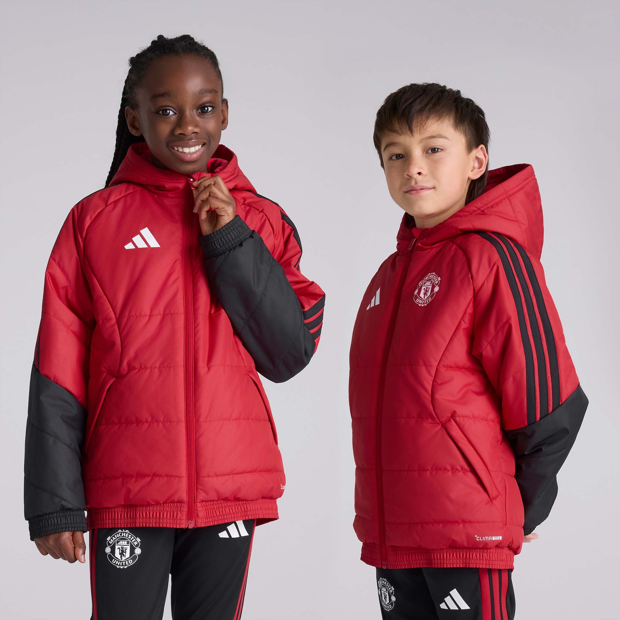 Manchester United Kids 26/27 Training Tiro Winter Jacket Red Red