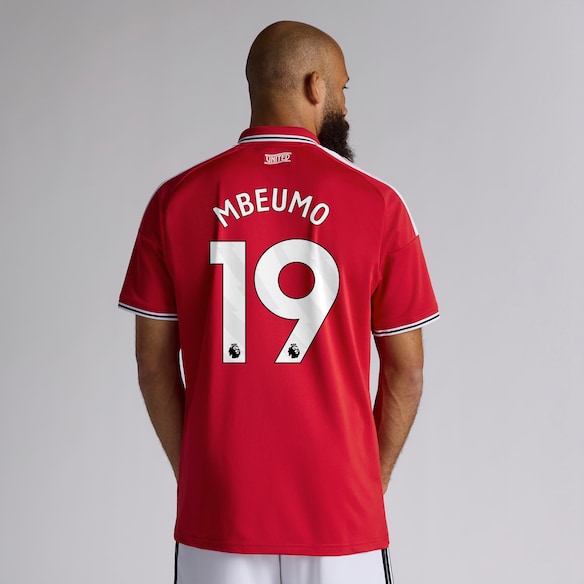 Manchester United 26/27 Home Jersey with Mbeumo 19 EPL Printing & Badge Rouge