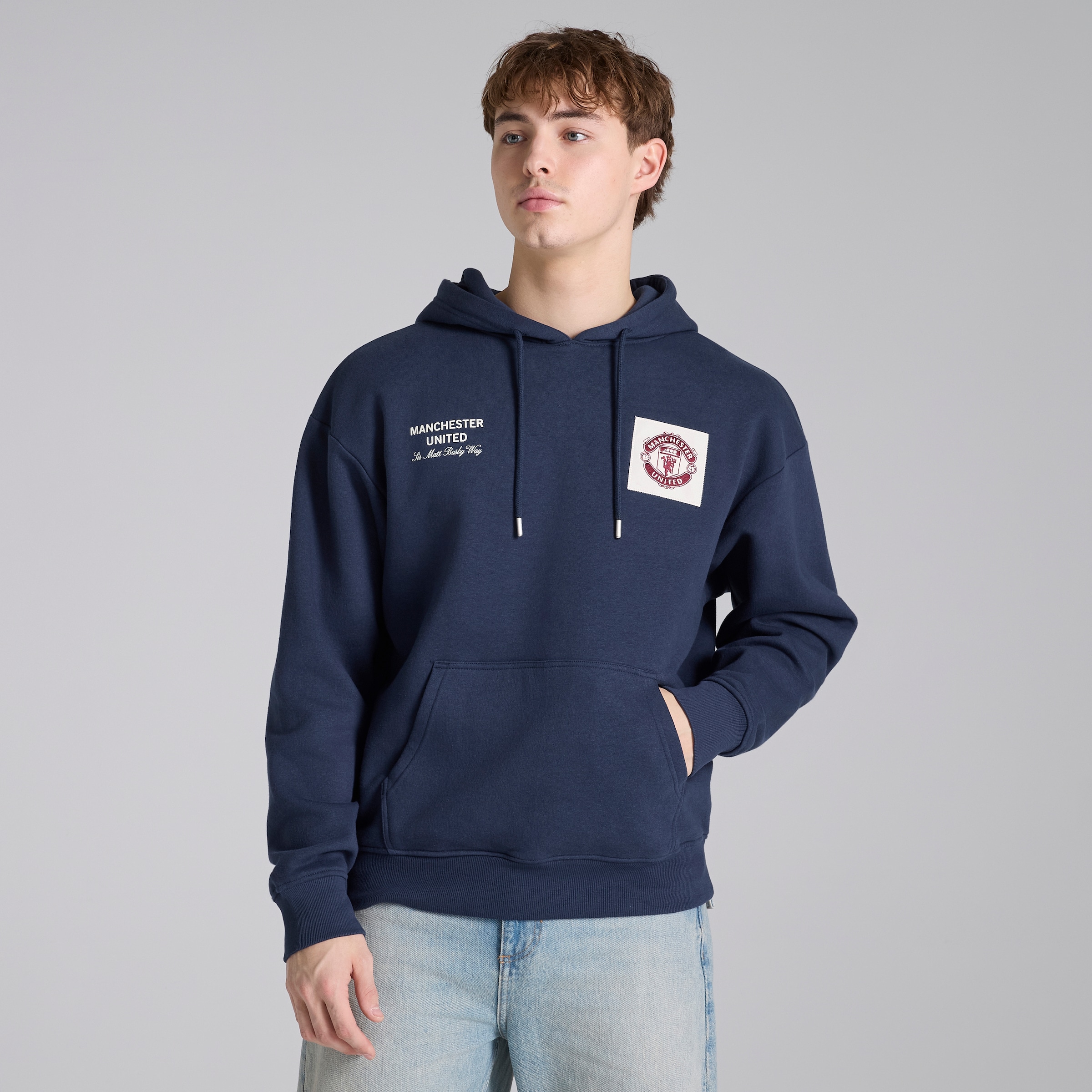 Manchester United Theatre of Dreams Hoodie Navy Navy blue