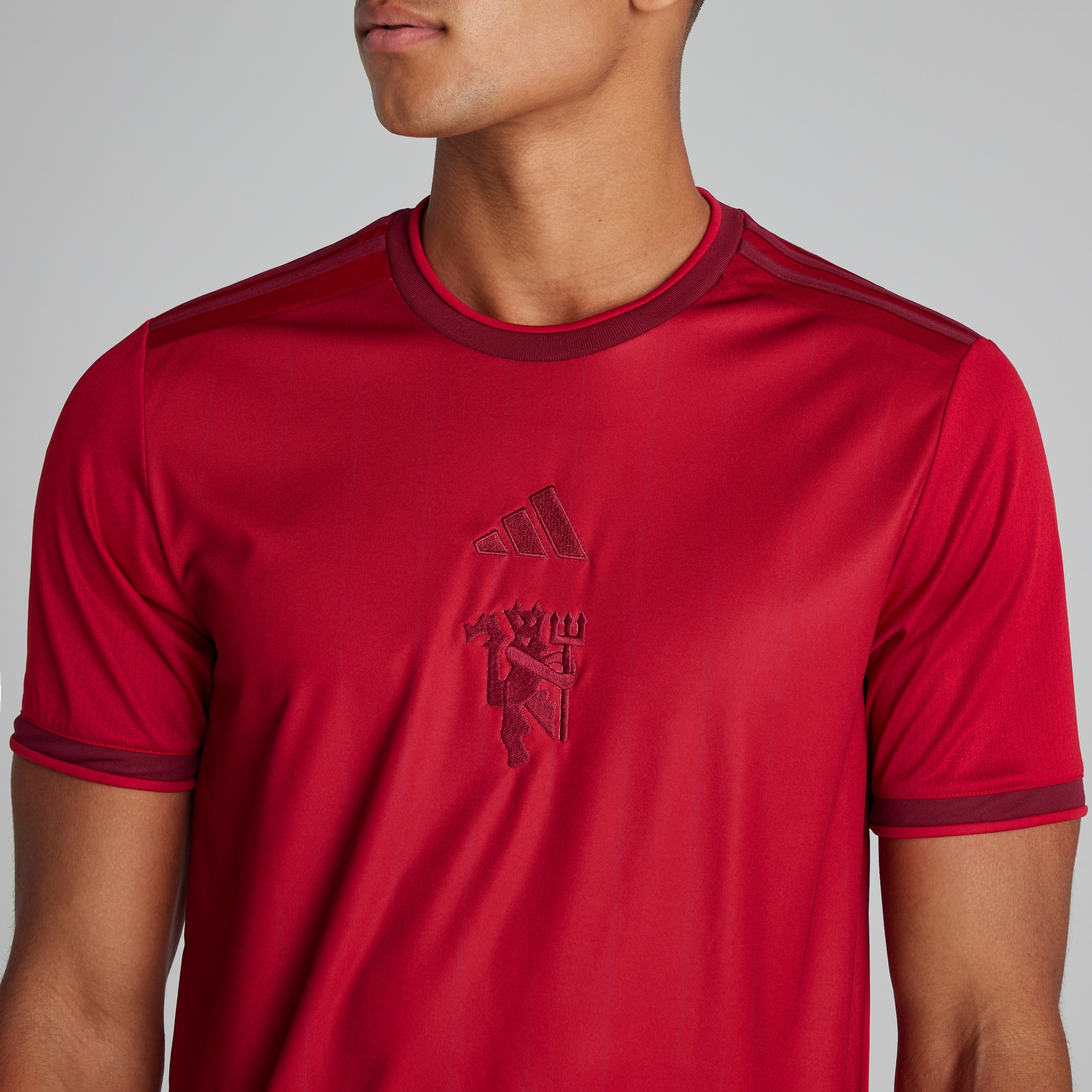 Manchester United X adidas Red Jersey Red Detail [4-6]
