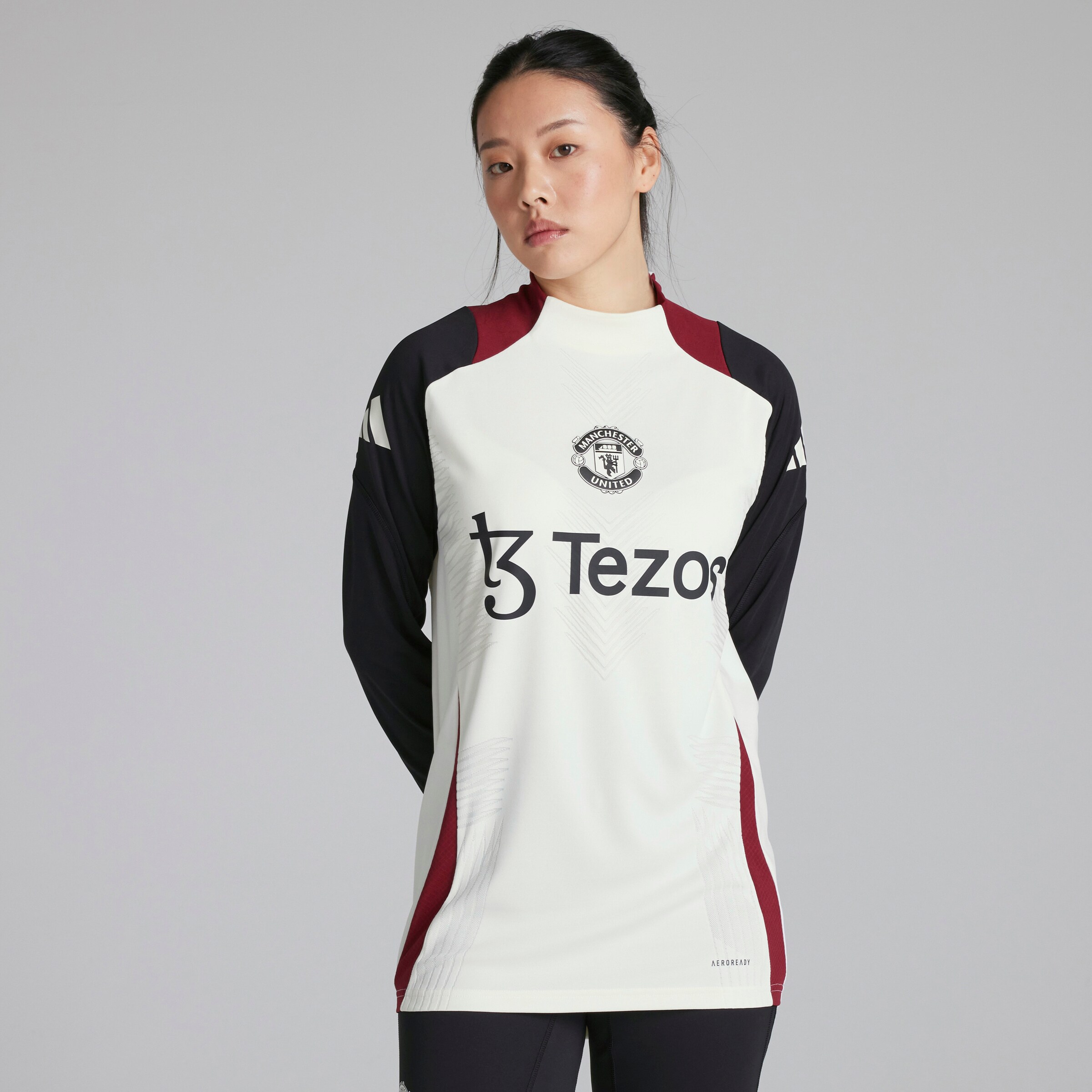 Manchester United Tiro 24 Pro Top White Blanc Détail [2-8]