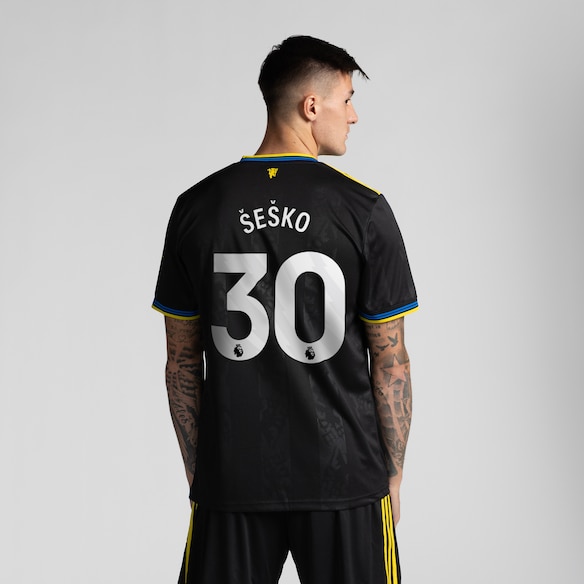 Manchester United 25/26 Third Jersey with Sesko 30 EPL Printing & Badge Black
