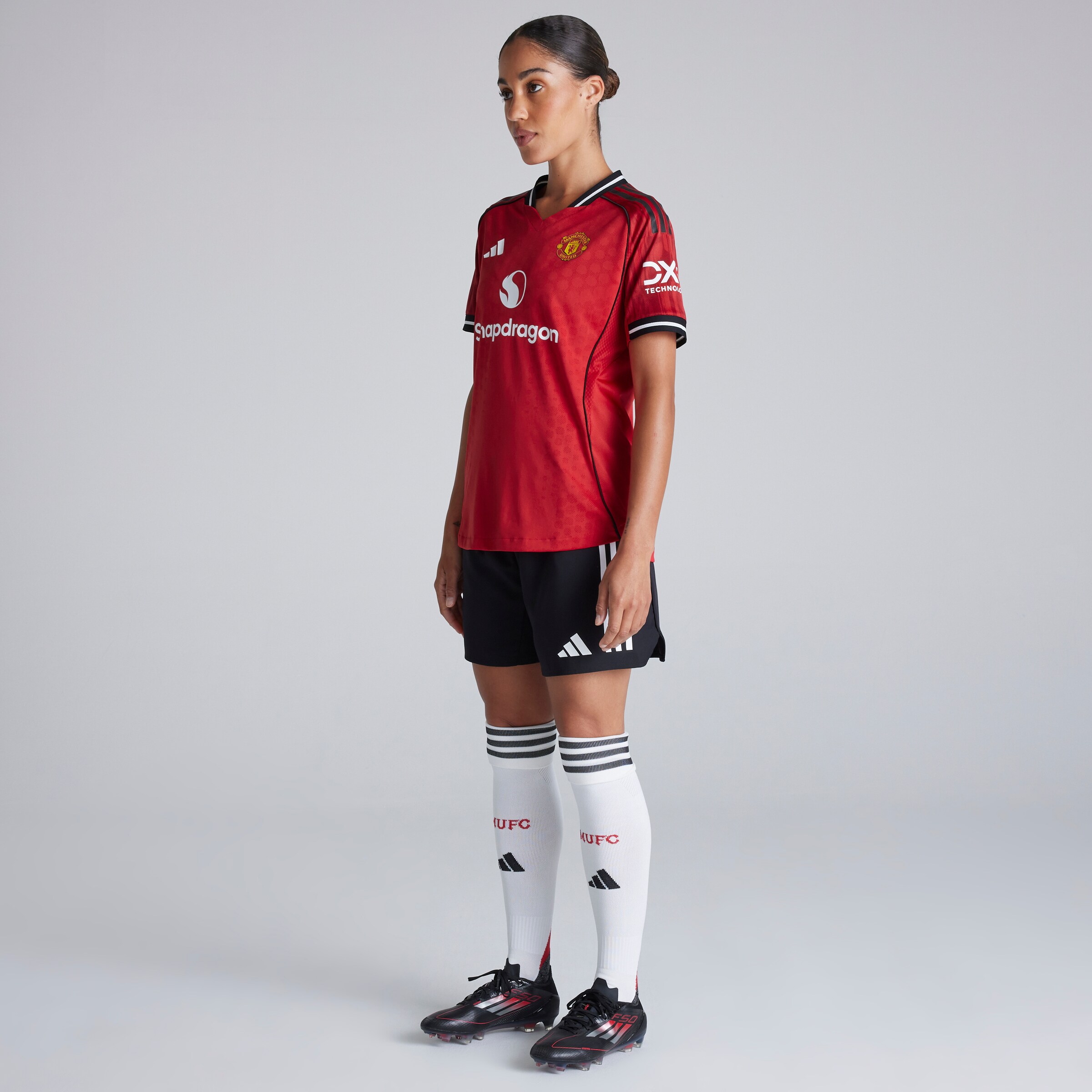 Manchester United Womens 25/26 Home Authentic Jersey Red Detail [3-6]