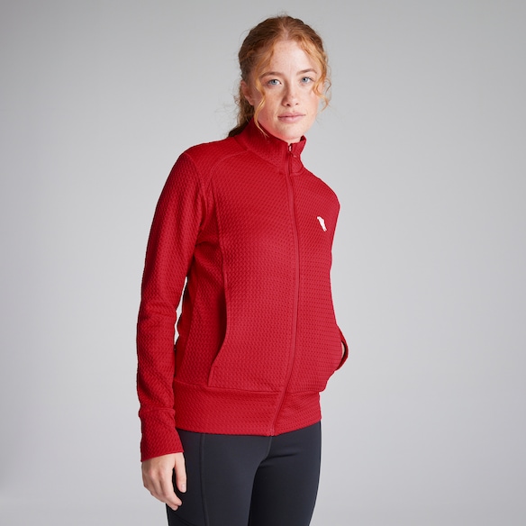 Manchester United x adidas Womens Golf Ultimate365 Textured Jacket Red Red