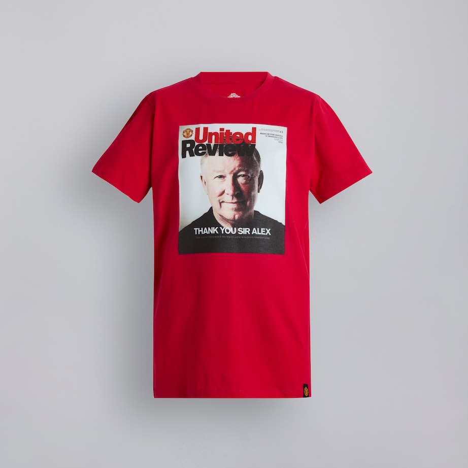 Manchester United Kids Thank You Sir Alex T-Shirt Black