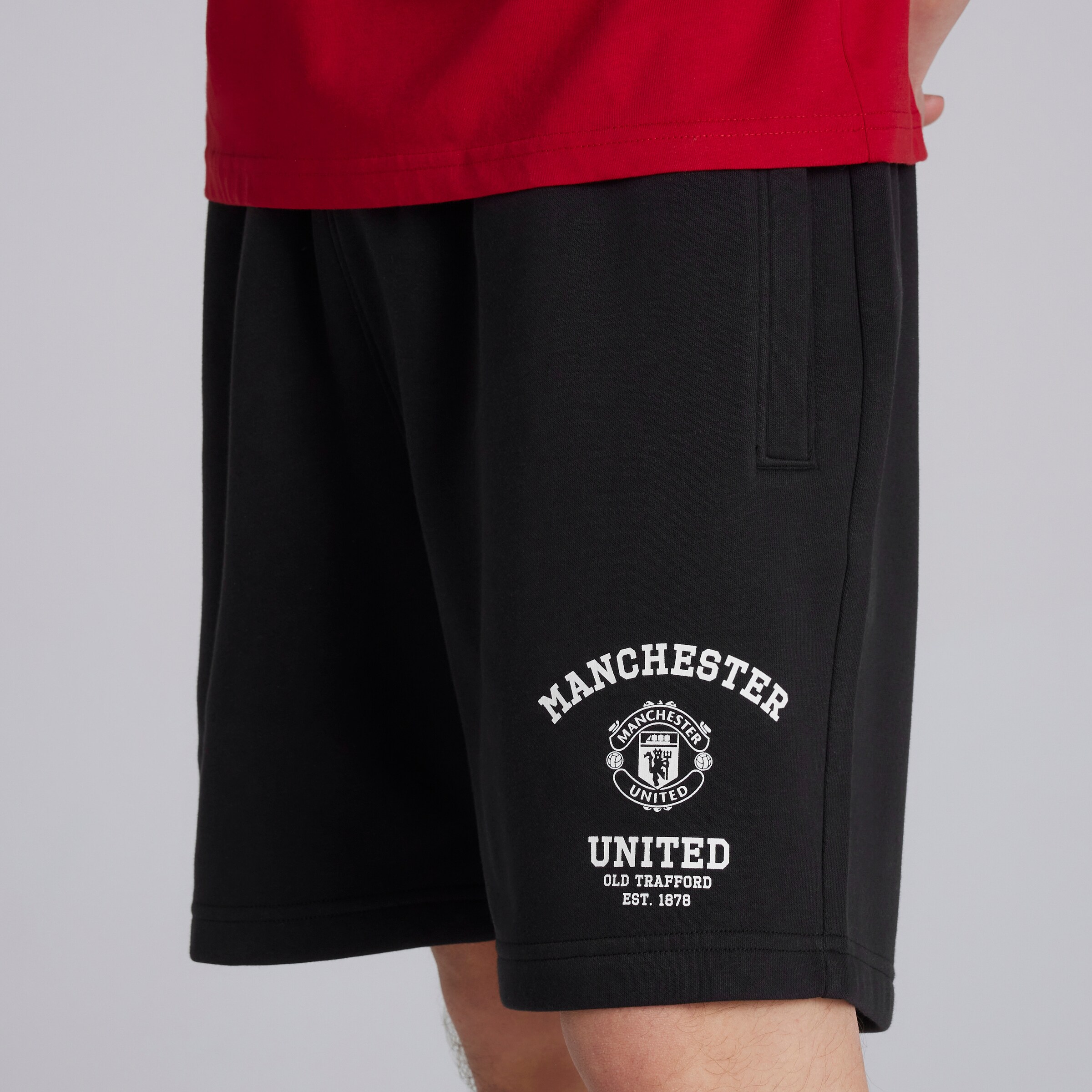 Manchester United Varsity Shorts Black Noir Détail [4-5]