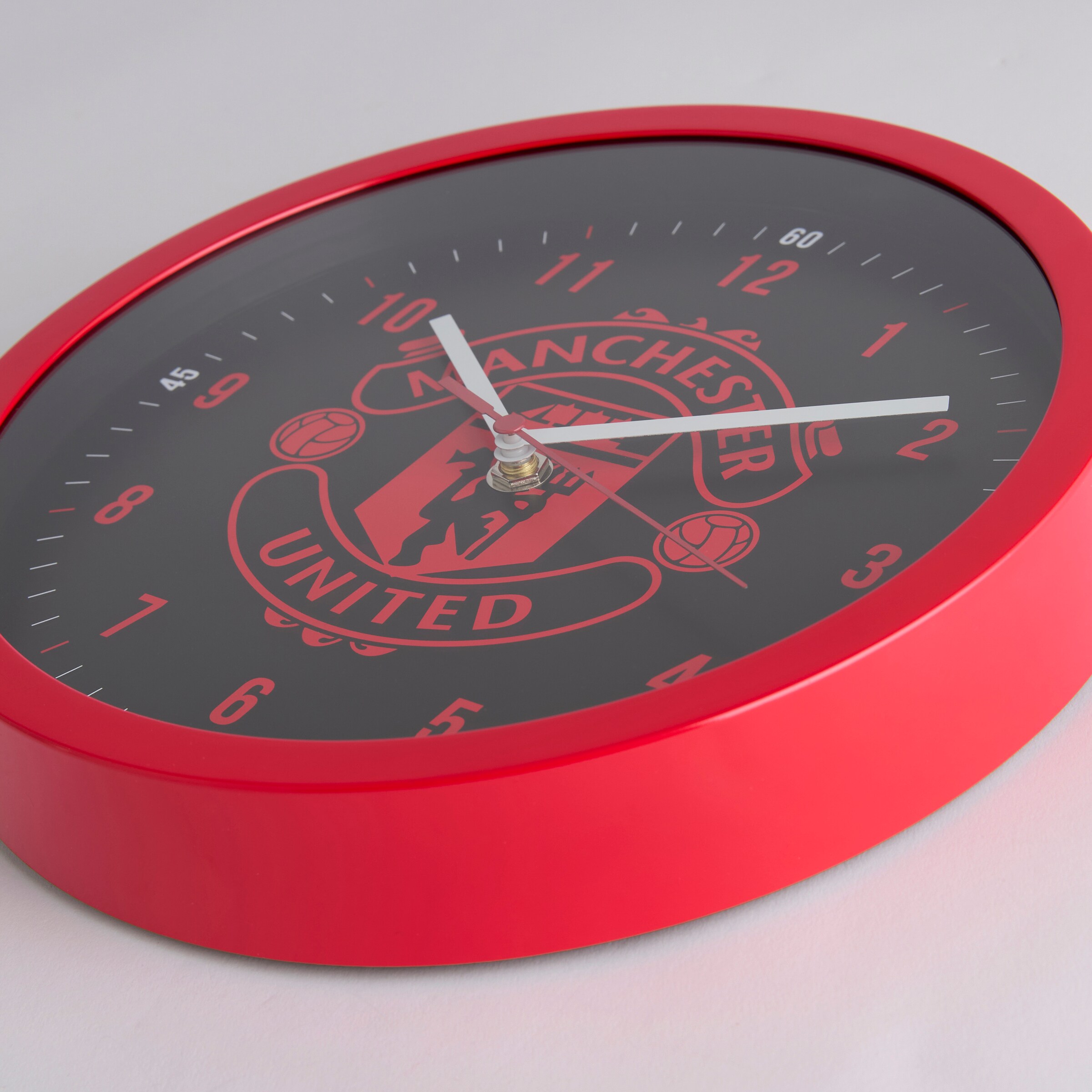 Manchester United Wall Clock Black Black Detail [4-4]