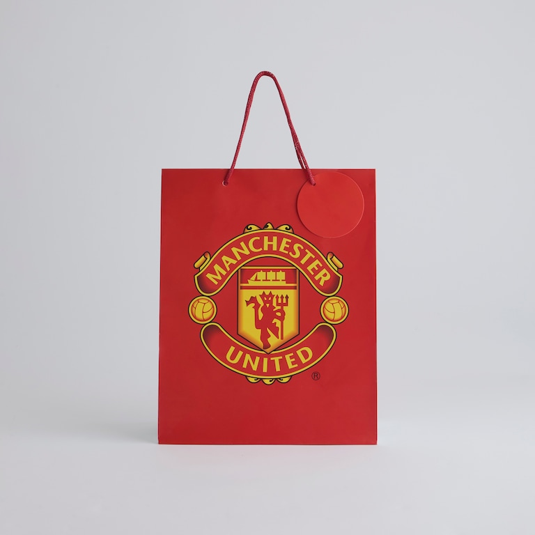 Manchester United Medium Core Gift Bag 26 x 33 cm Red
